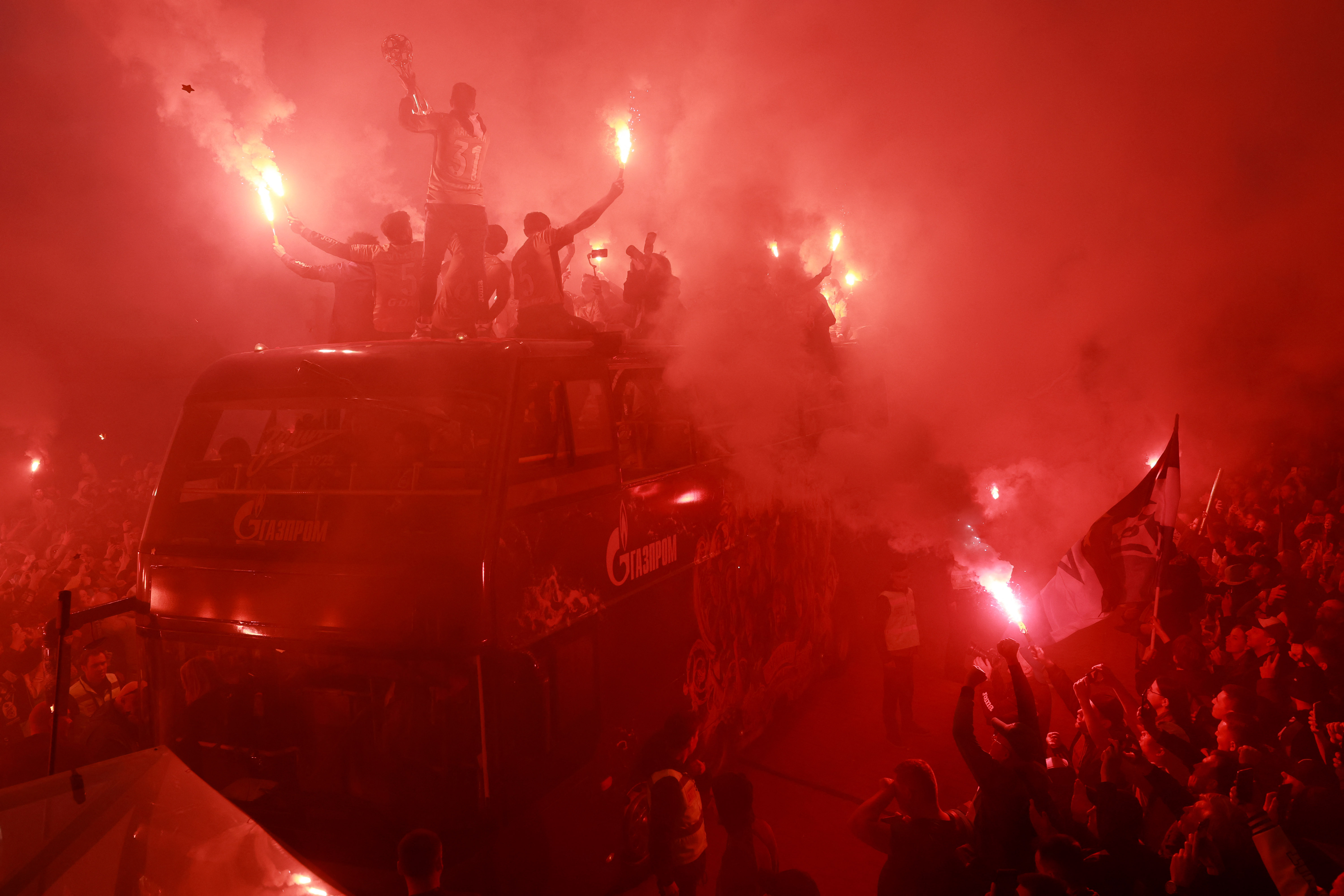 Trouble flares at Maribor as Spartak Moscow fans launch flare at