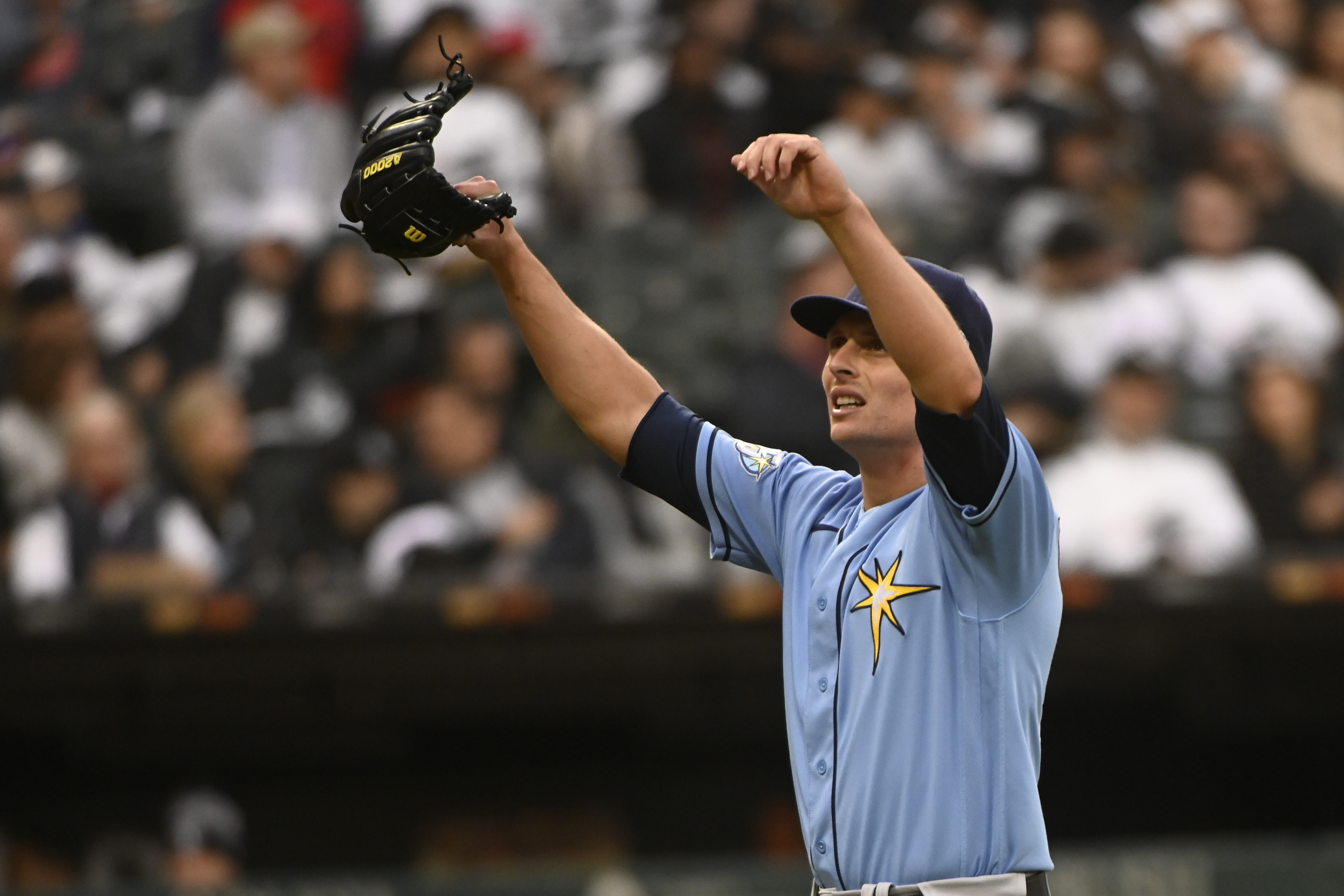 CHICAGO, IL - APRIL 29: Tampa Bay Rays left fielder Randy