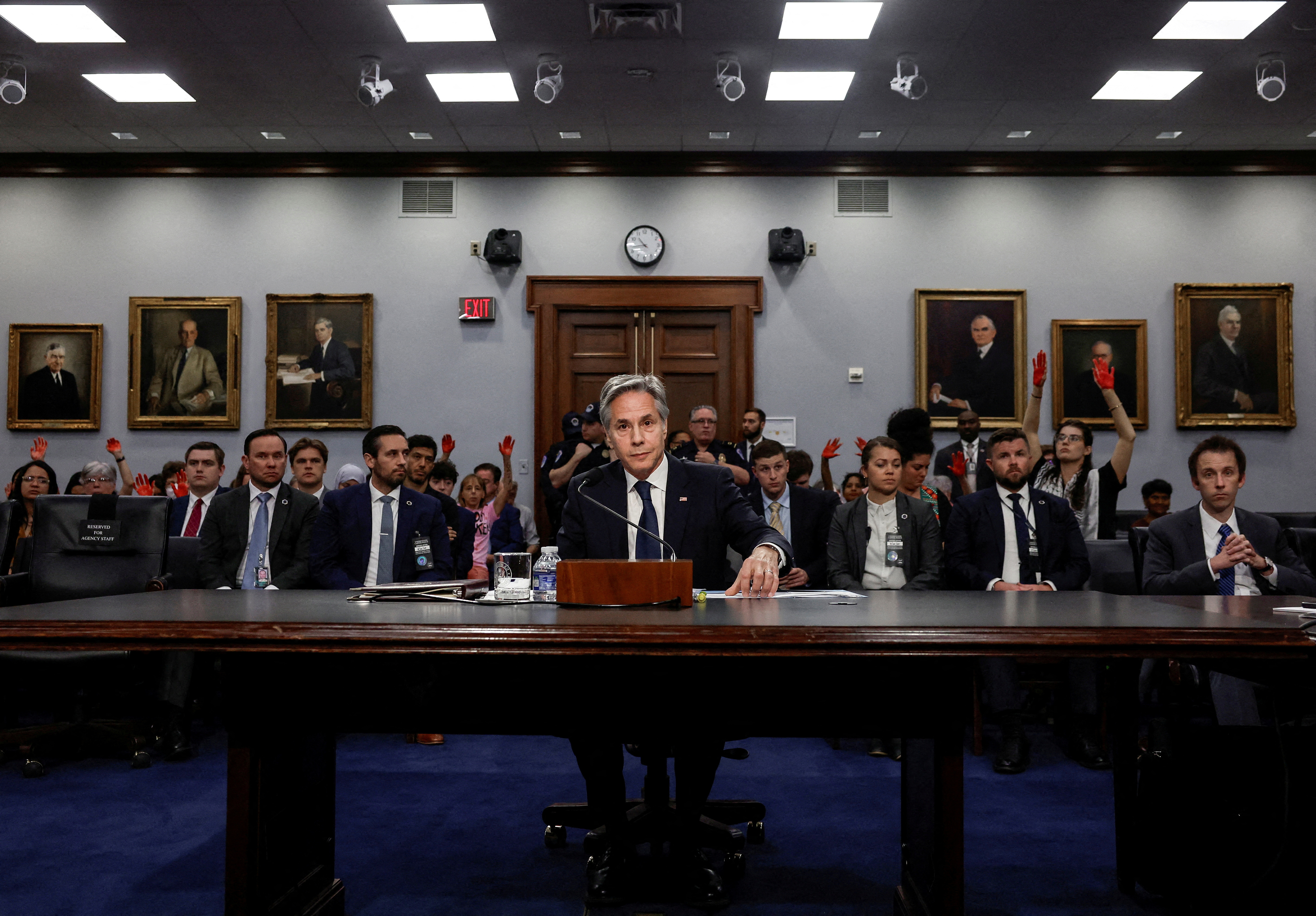 U.S. Secretary of State Antony Blinken testifies before a House Appropriations State, Foreign Operations and Related Programs Subcommittee hearing