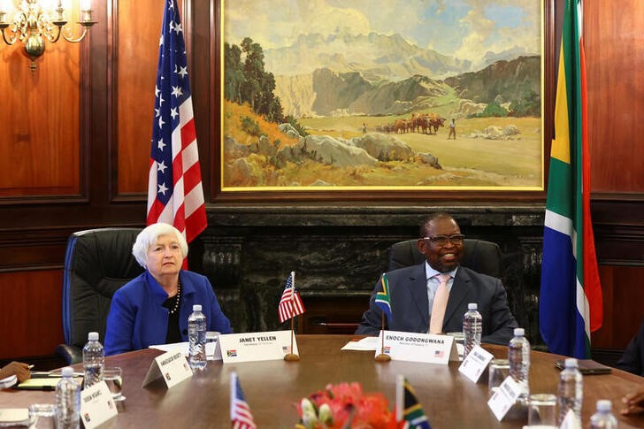 U.S. Treasury Secretary Janet Yellen visits South Africa