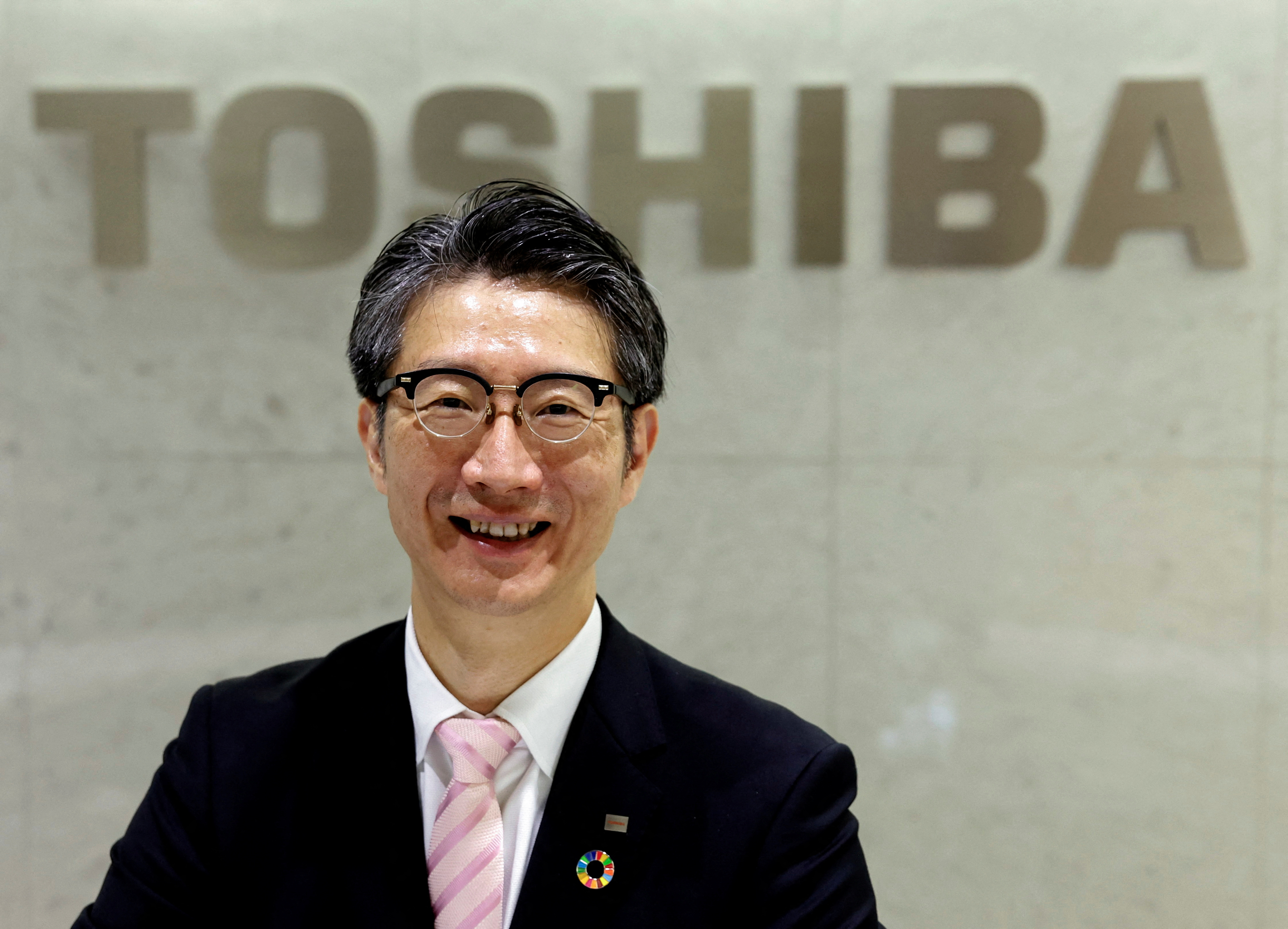 Toshiba Corp. Chief Executive Taro Shimada poses for a photograph in Tokyo