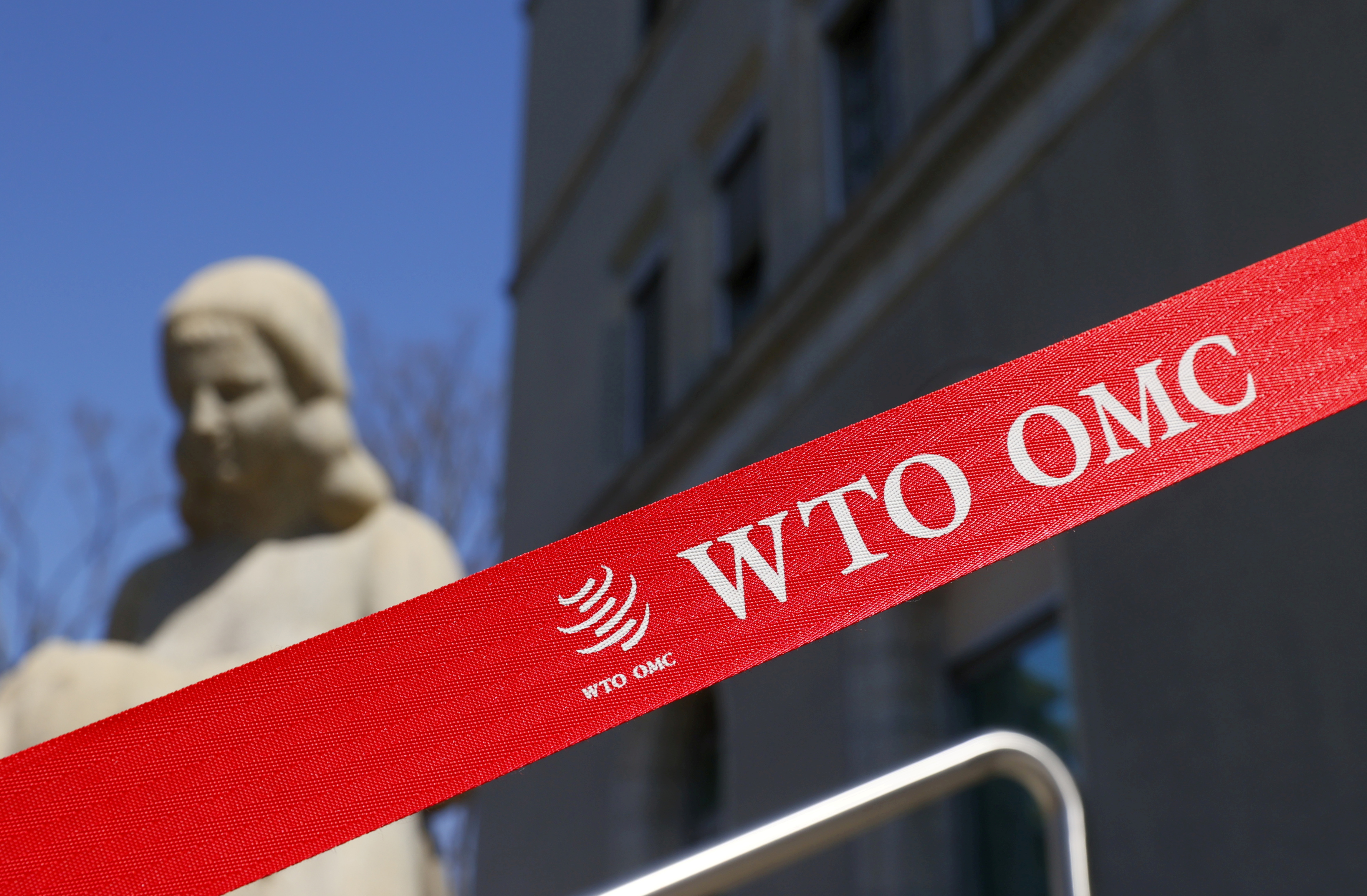 WTO logo pictured in Geneva