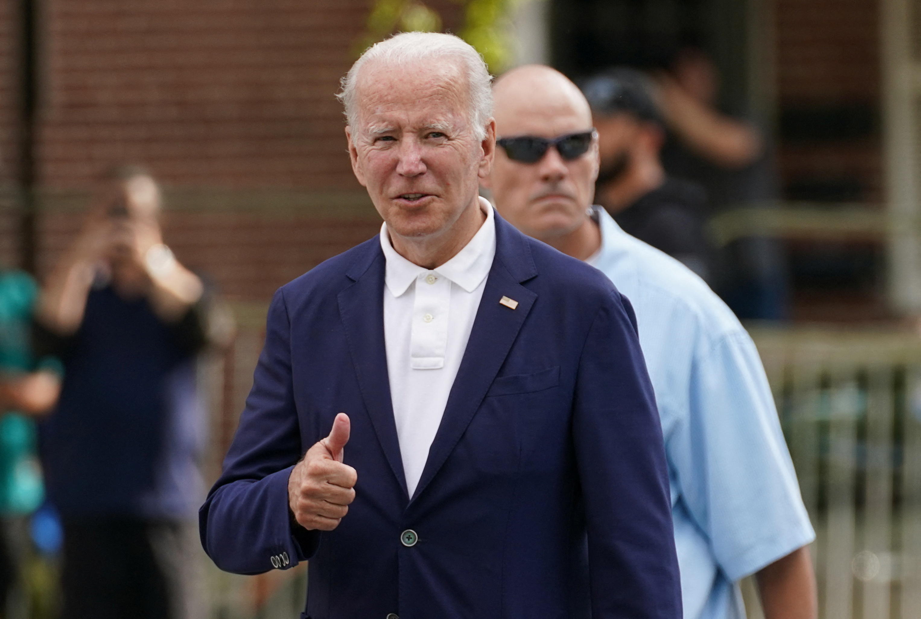 Biden attends church in Wilmington, Delaware