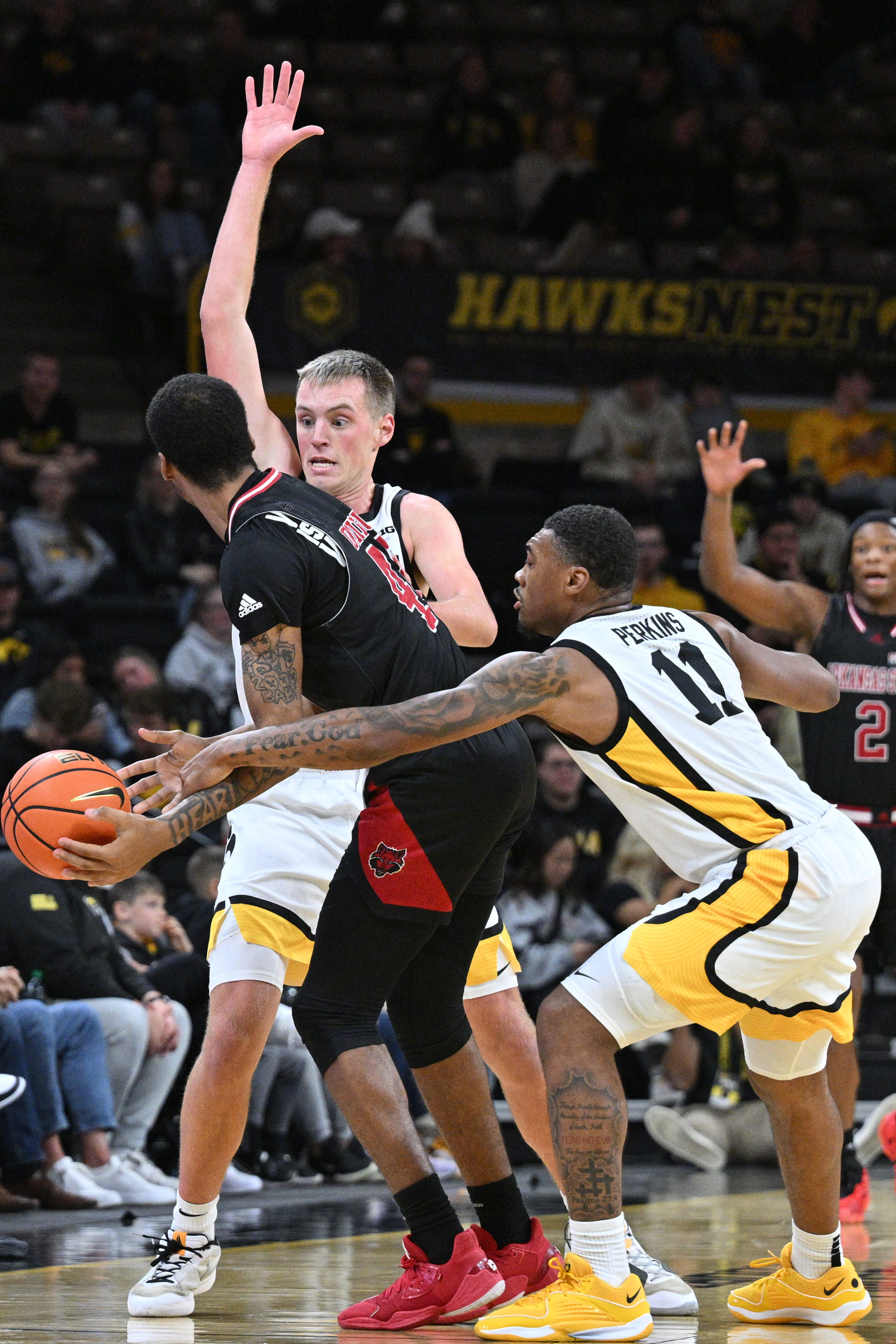 Iowa men's basketball scrapes by Arkansas State, 88-74, in game