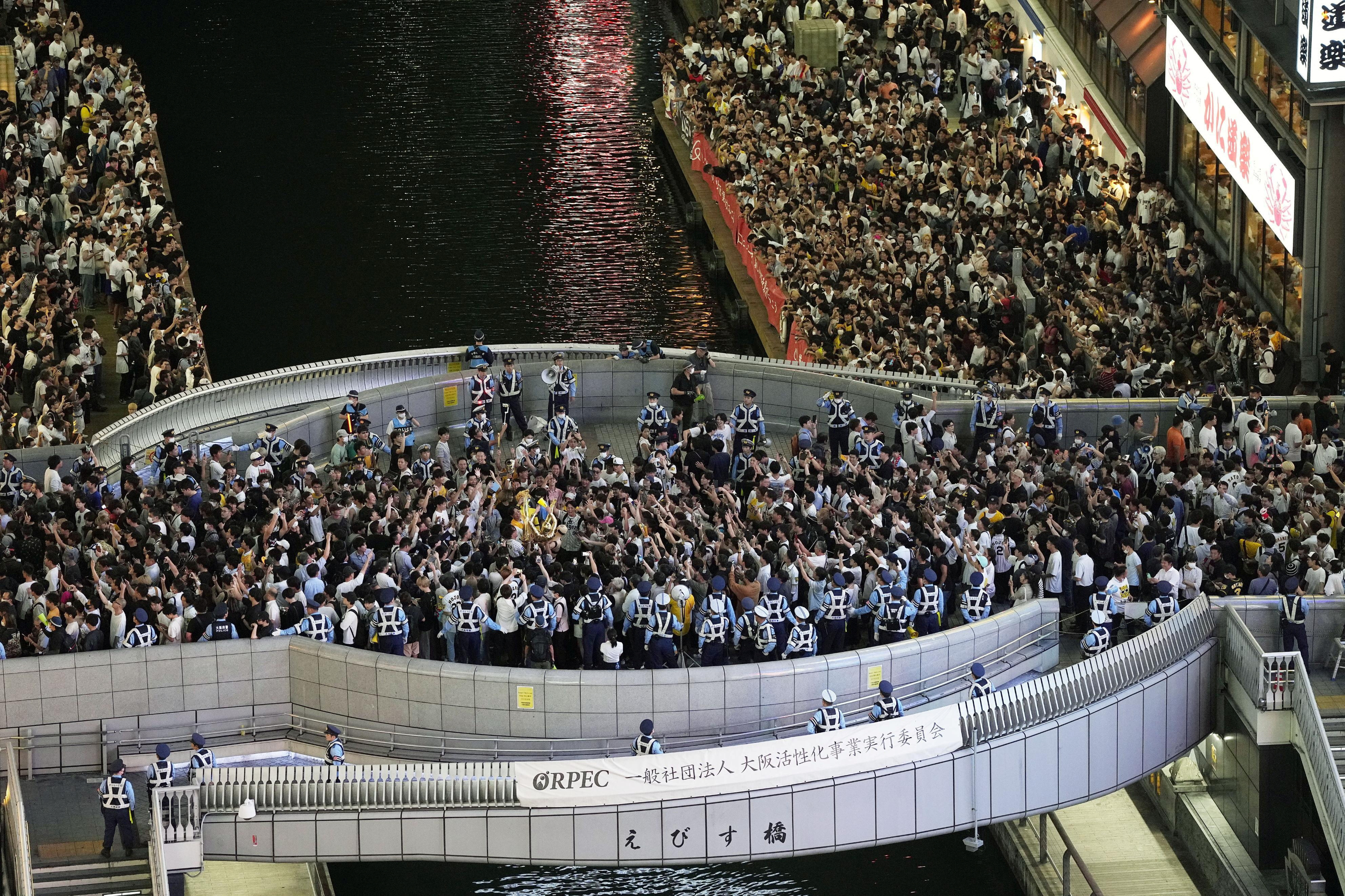 Tigers fans take it easy after pennant win in Japan