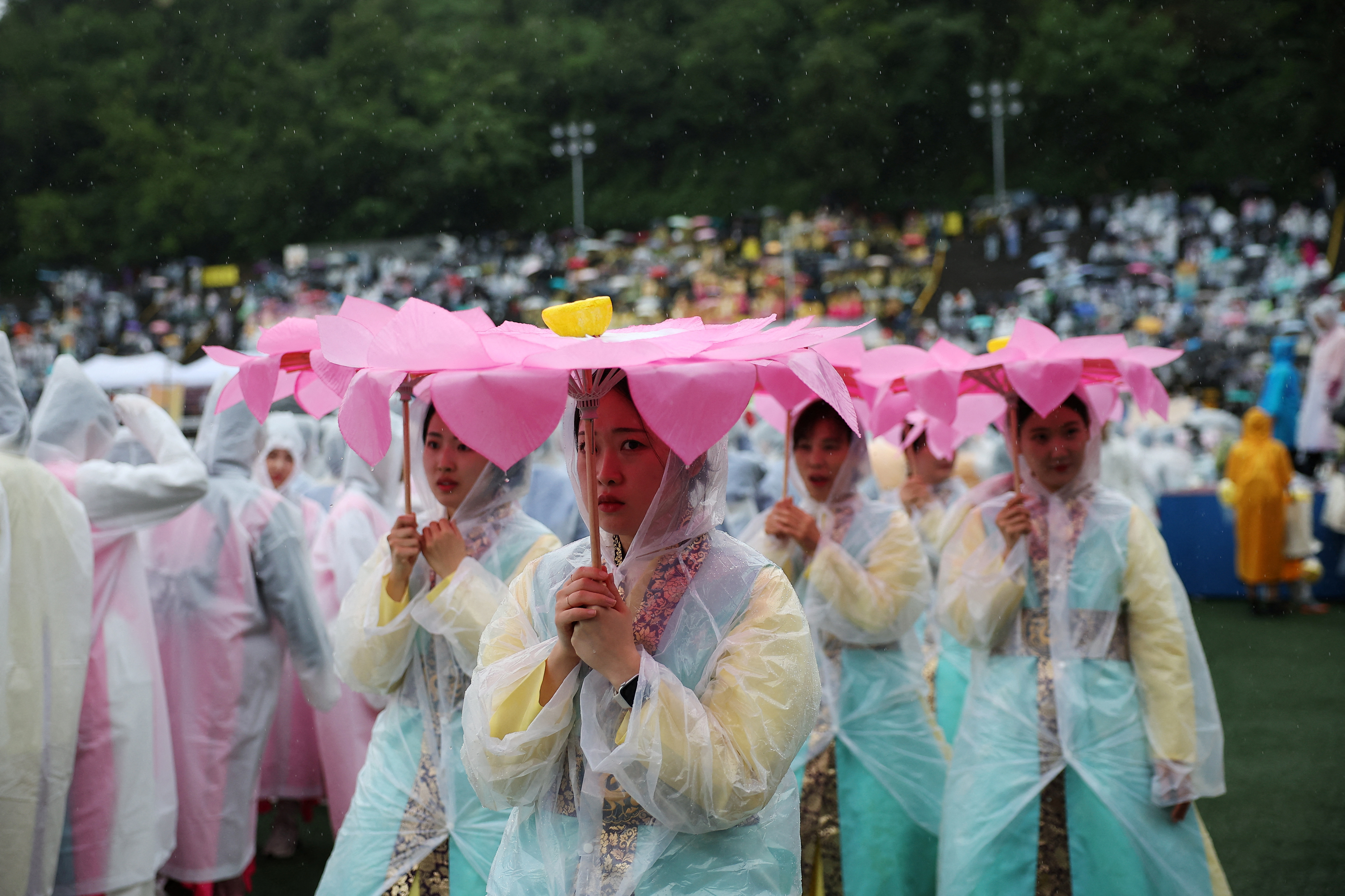 Lotus Lantern parade in celebration of the upcoming birthday of Buddha, in Seoul