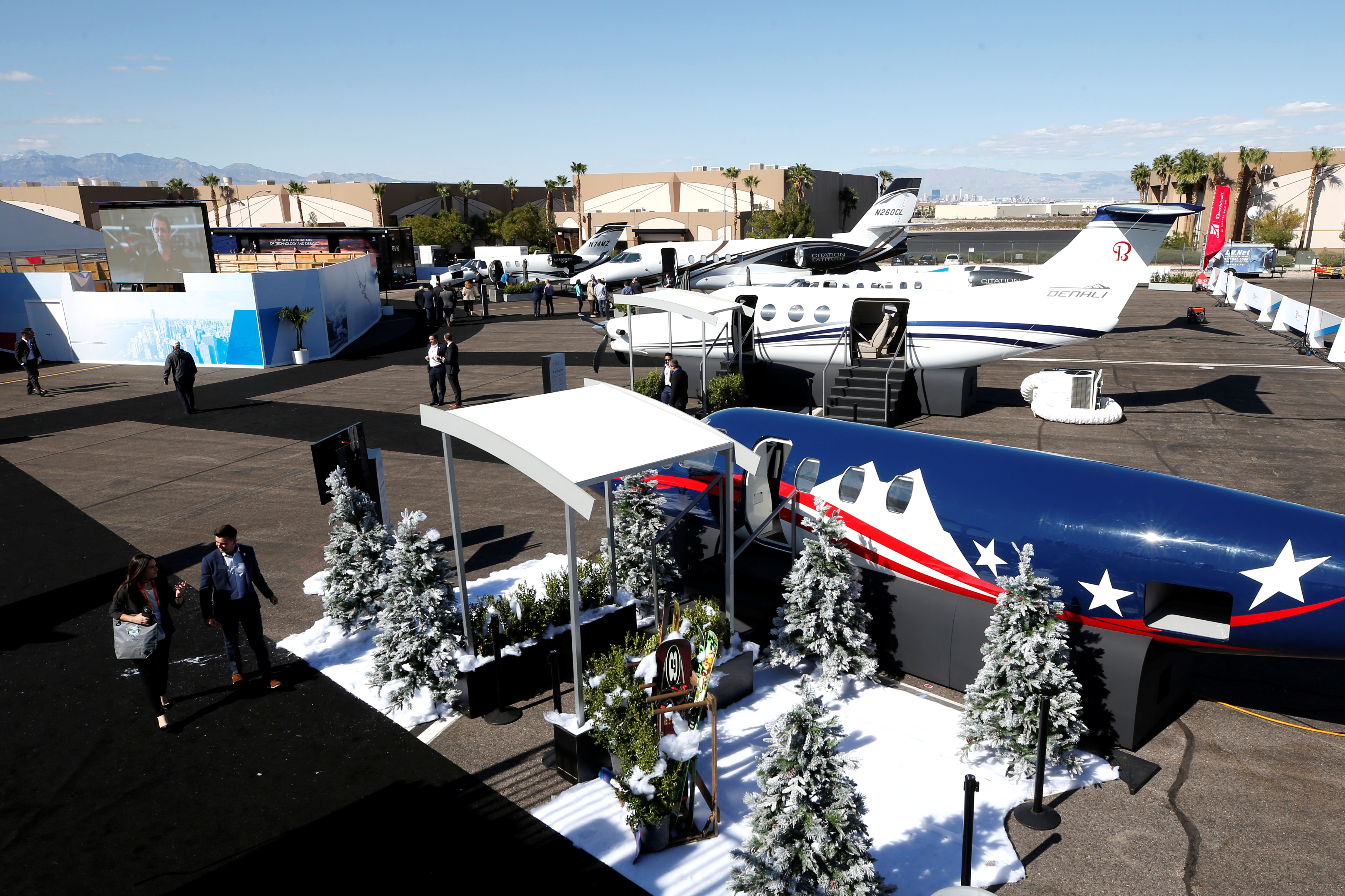 World's largest air show for business jets opens, in Henderson