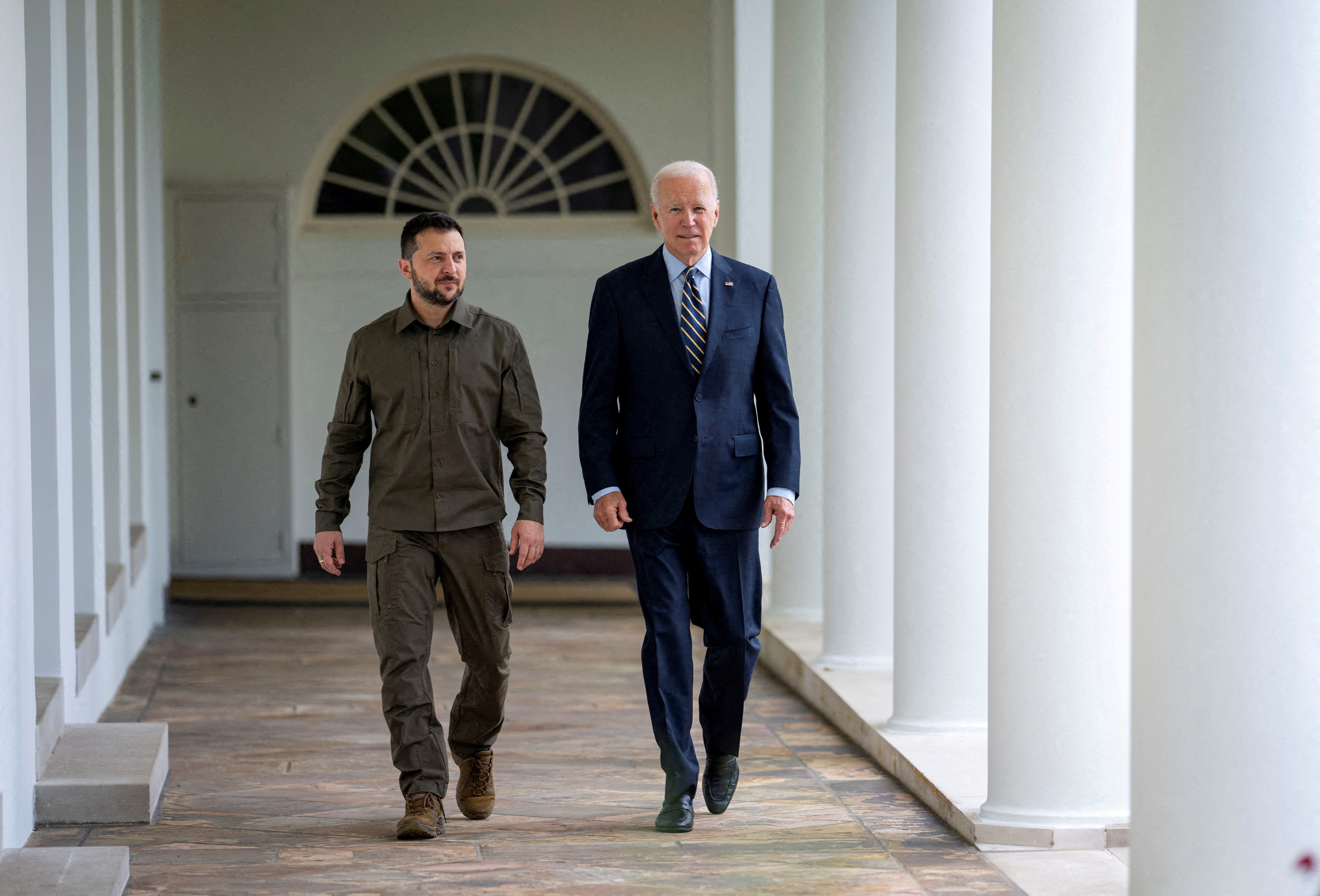 Prezydent Ukrainy Wołodymyr Zełenski spotkał się z prezydentem Joe Bidenem w Białym Domu w Waszyngtonie.