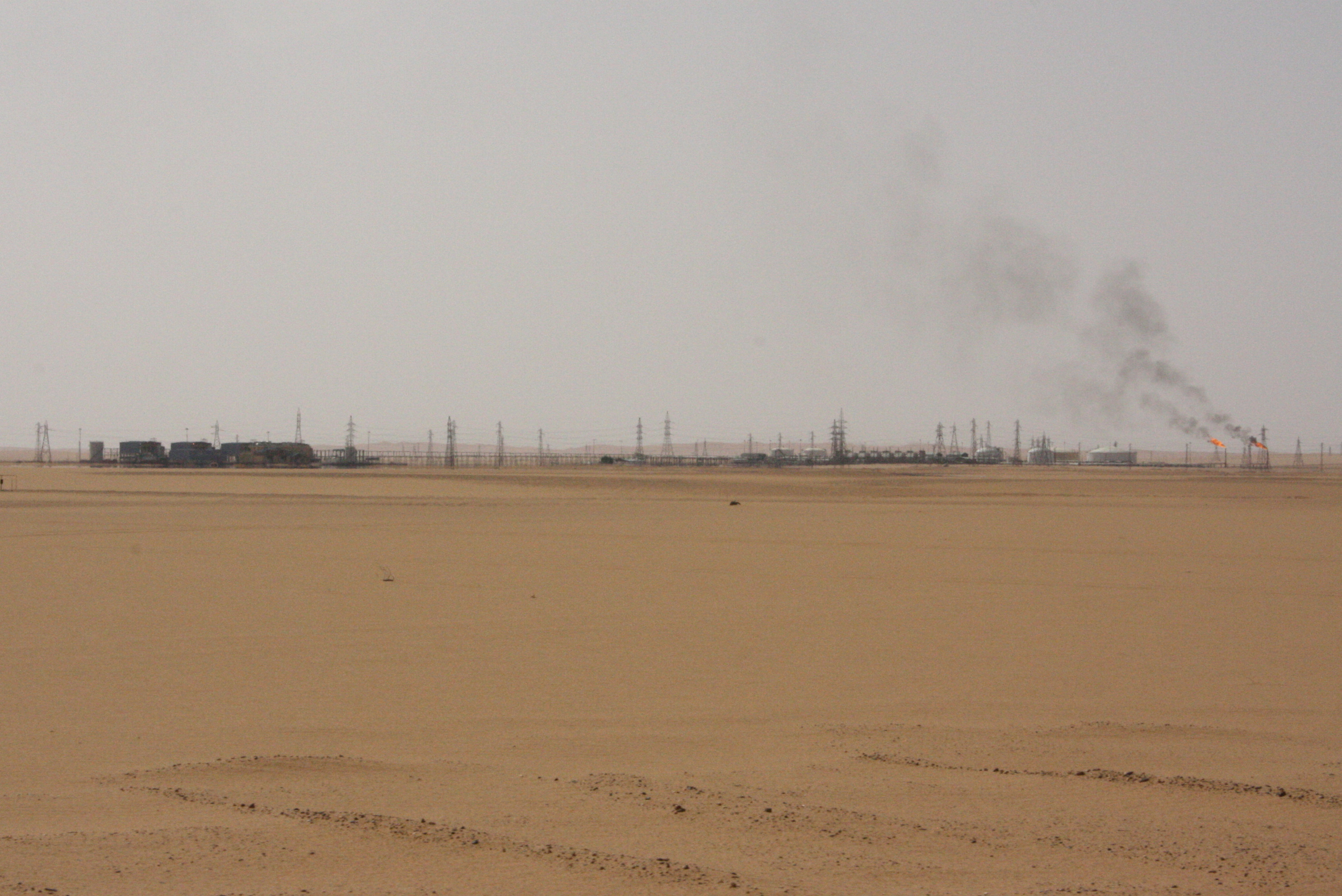 View shows Sharara oil field near Ubari