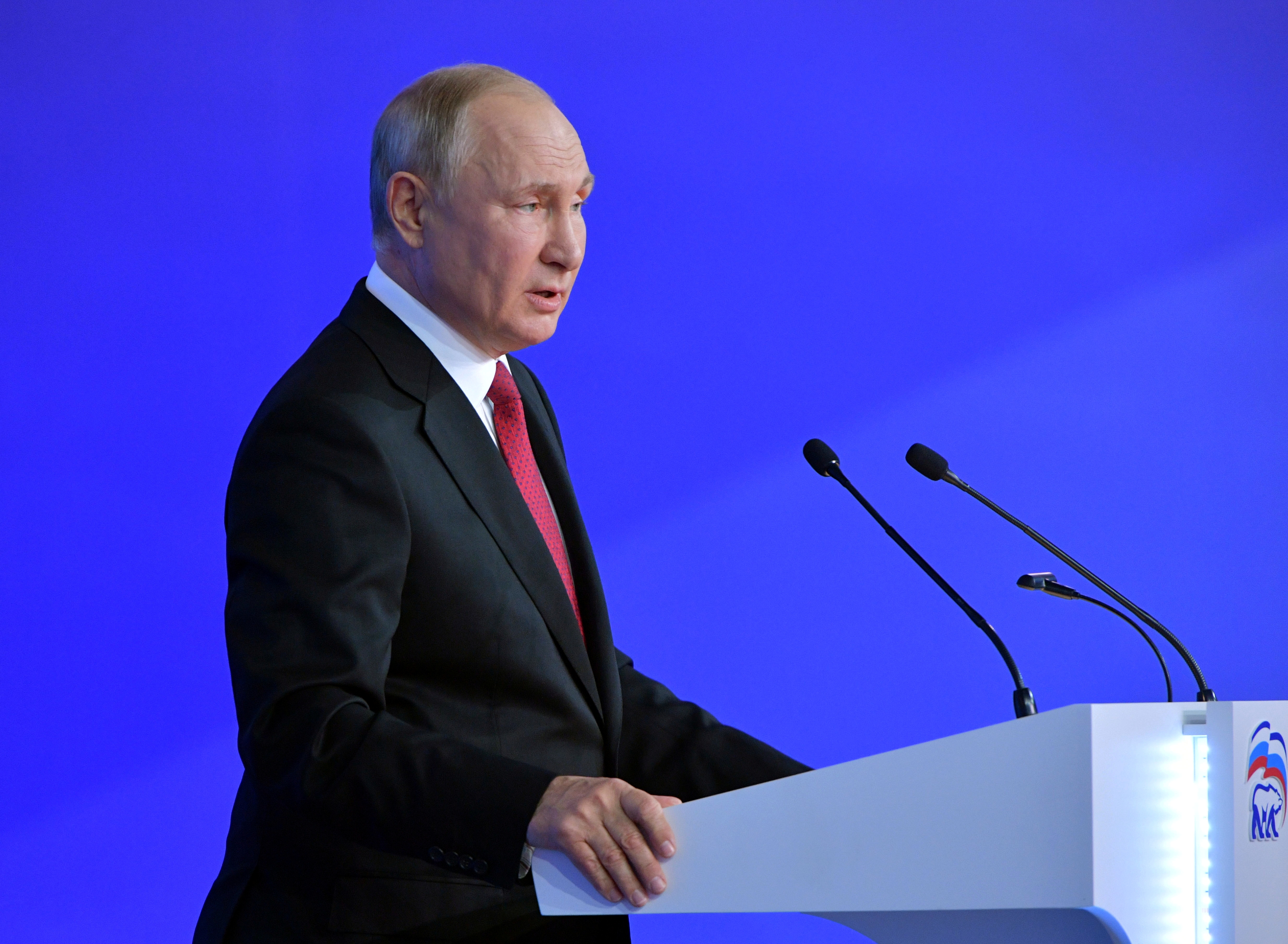 Russian President Putin attends a congress of the United Russia party in Moscow