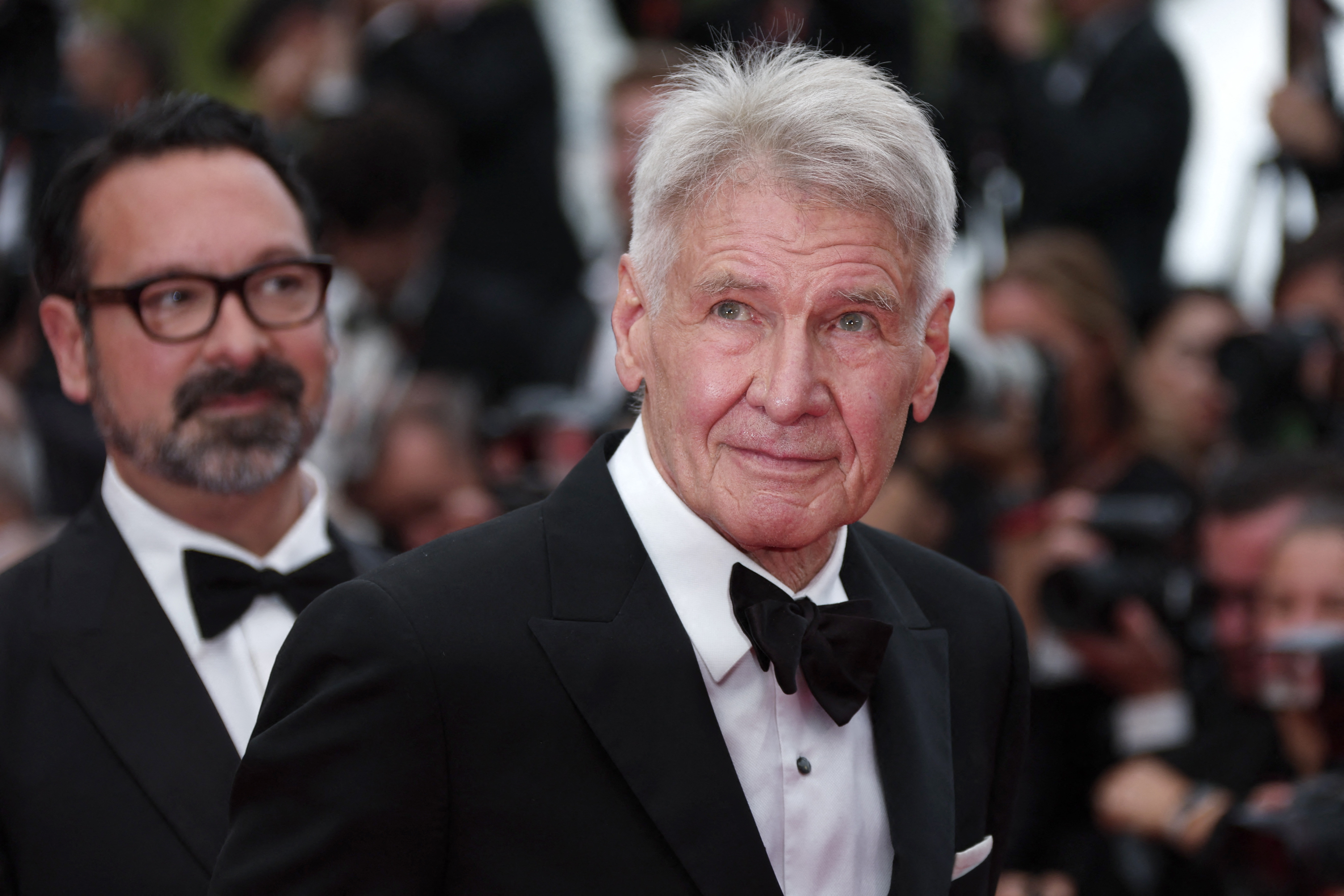 Harrison Ford attends the Cannes Film Festival premiere of the new