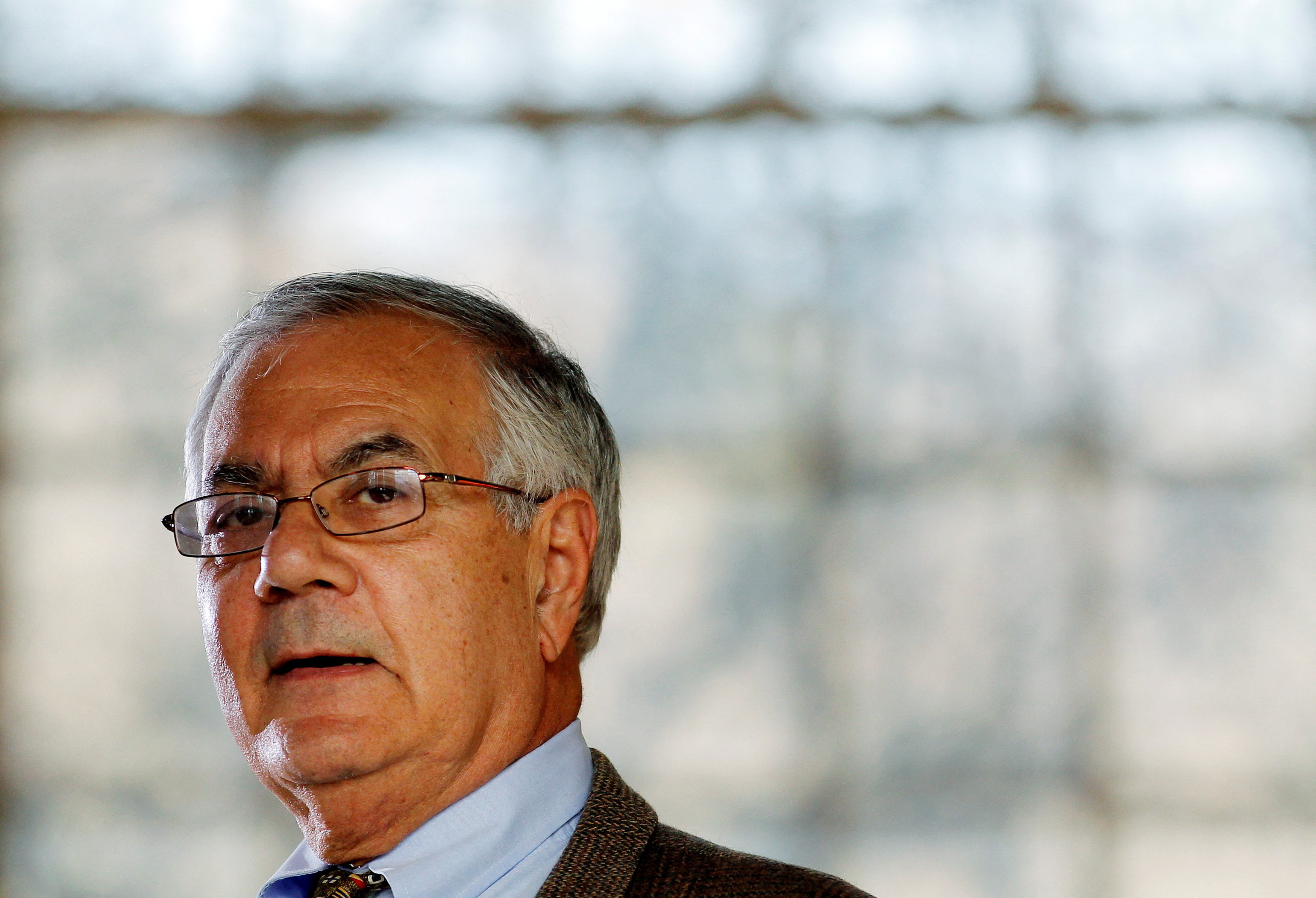 Rep. Barney Frank (D-MA) speaks at a news conference announcing that he would not seek a 17th term in congress next year in Newton