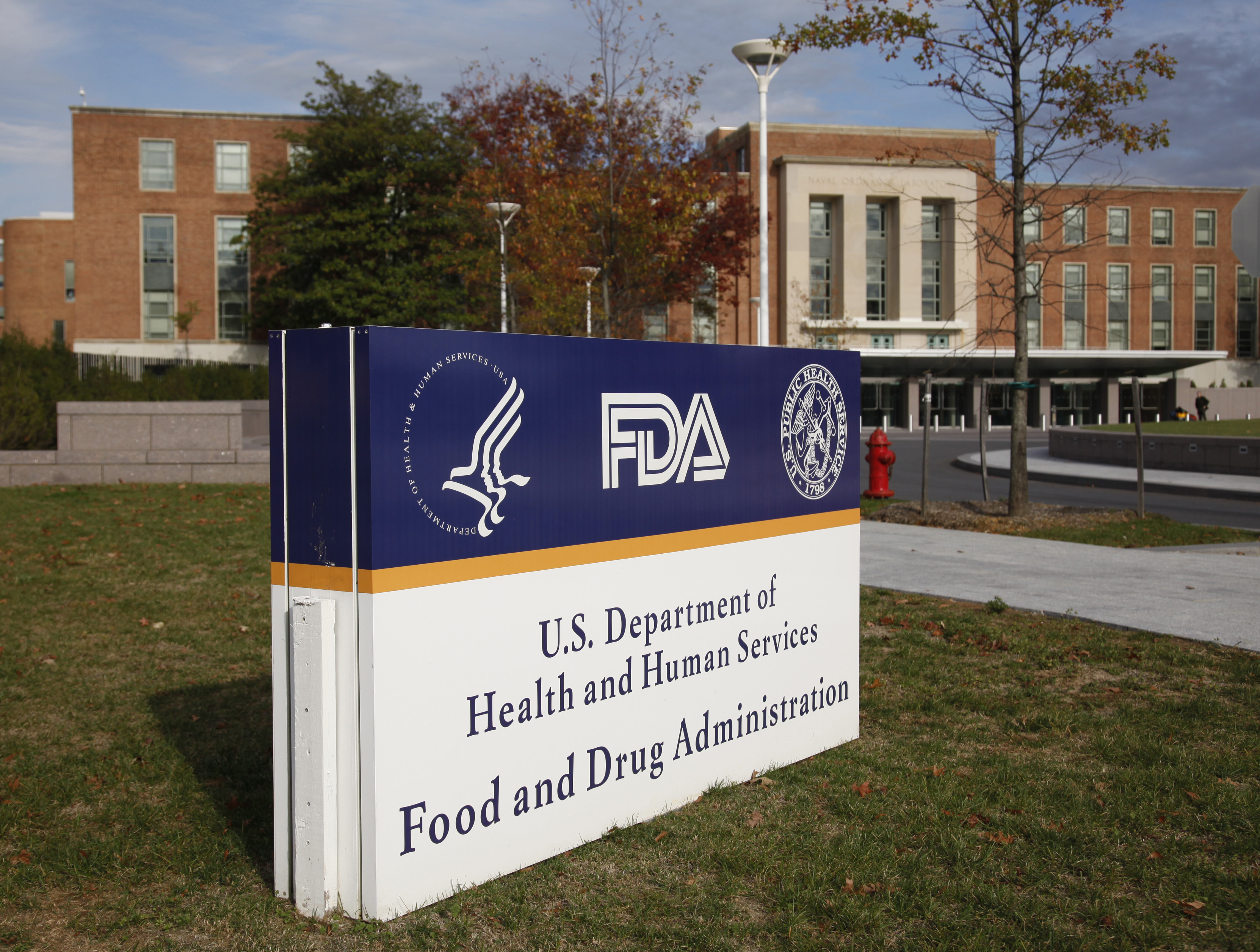 The headquarters of the U.S. Food and Drug Administration is shown in Silver Spring near Washington