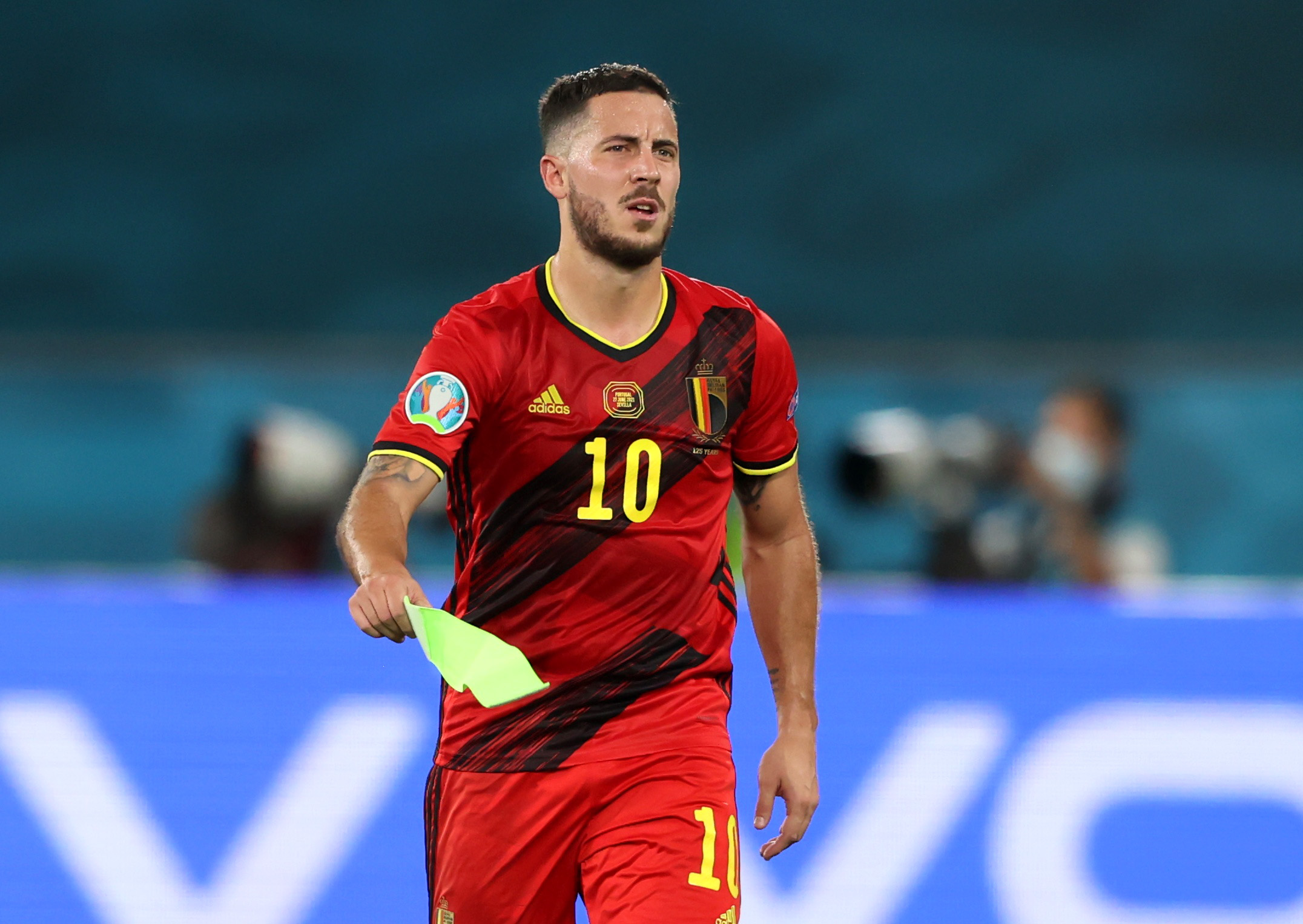 ユーロ　アザール ベルギー代表　2020 サッカー＝ベルギー主将アザール、ユーロ準々決勝イタリア戦欠場も