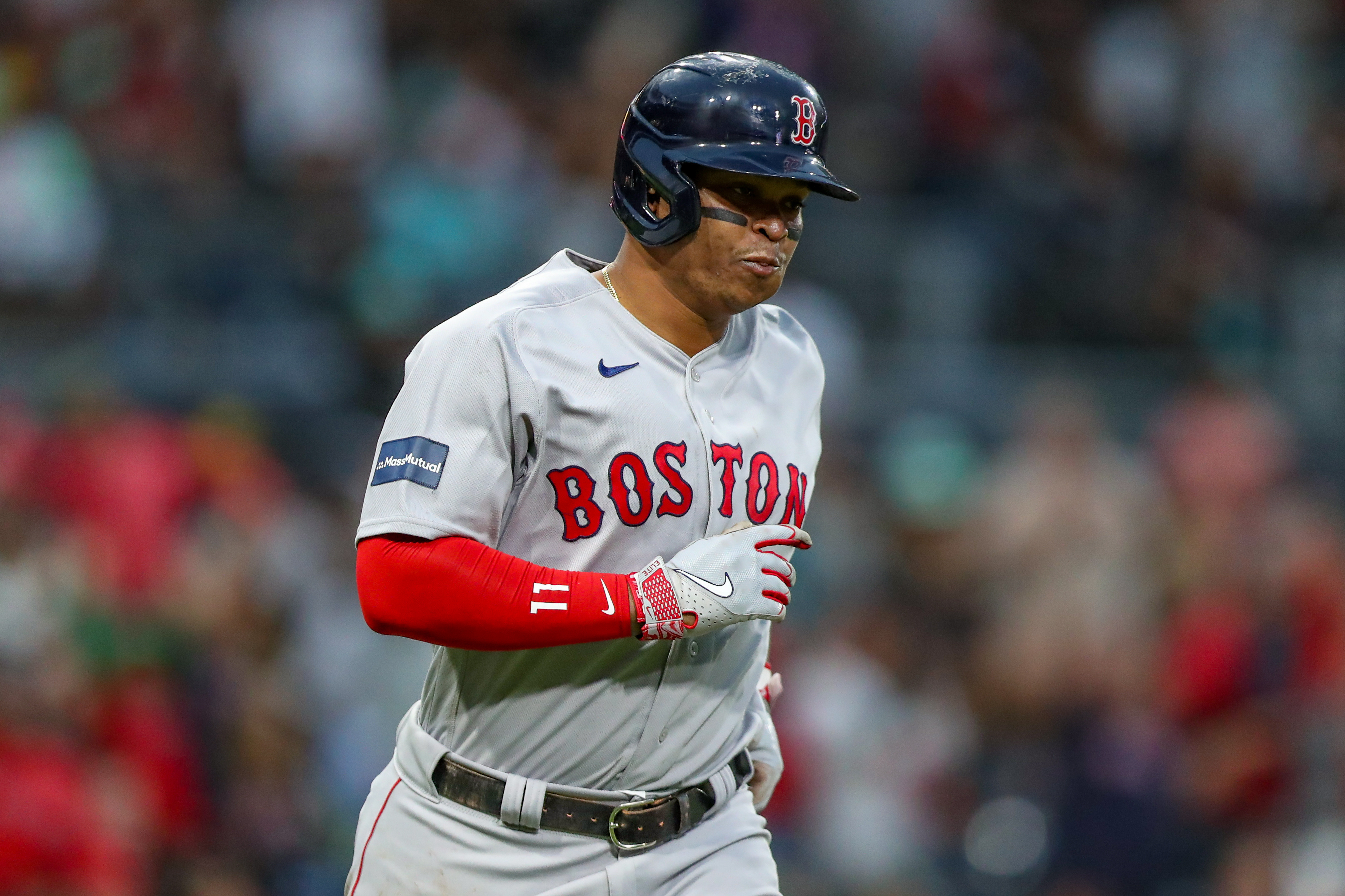 April 17, 2018: Boston Red Sox third baseman Rafael Devers (11