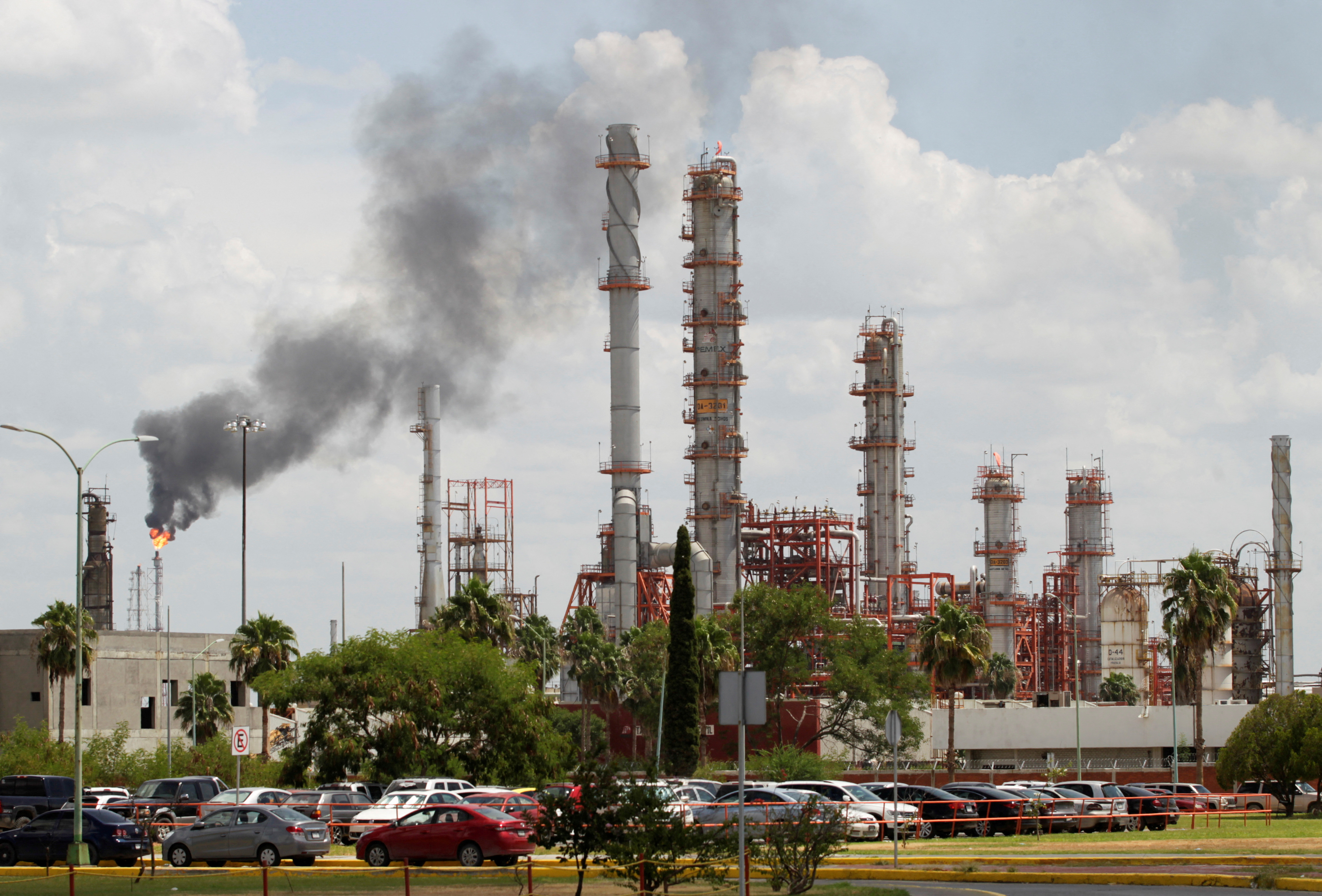 A general view shows Mexican state oil firm Pemex's Cadereyta refinery in Cadereyta
