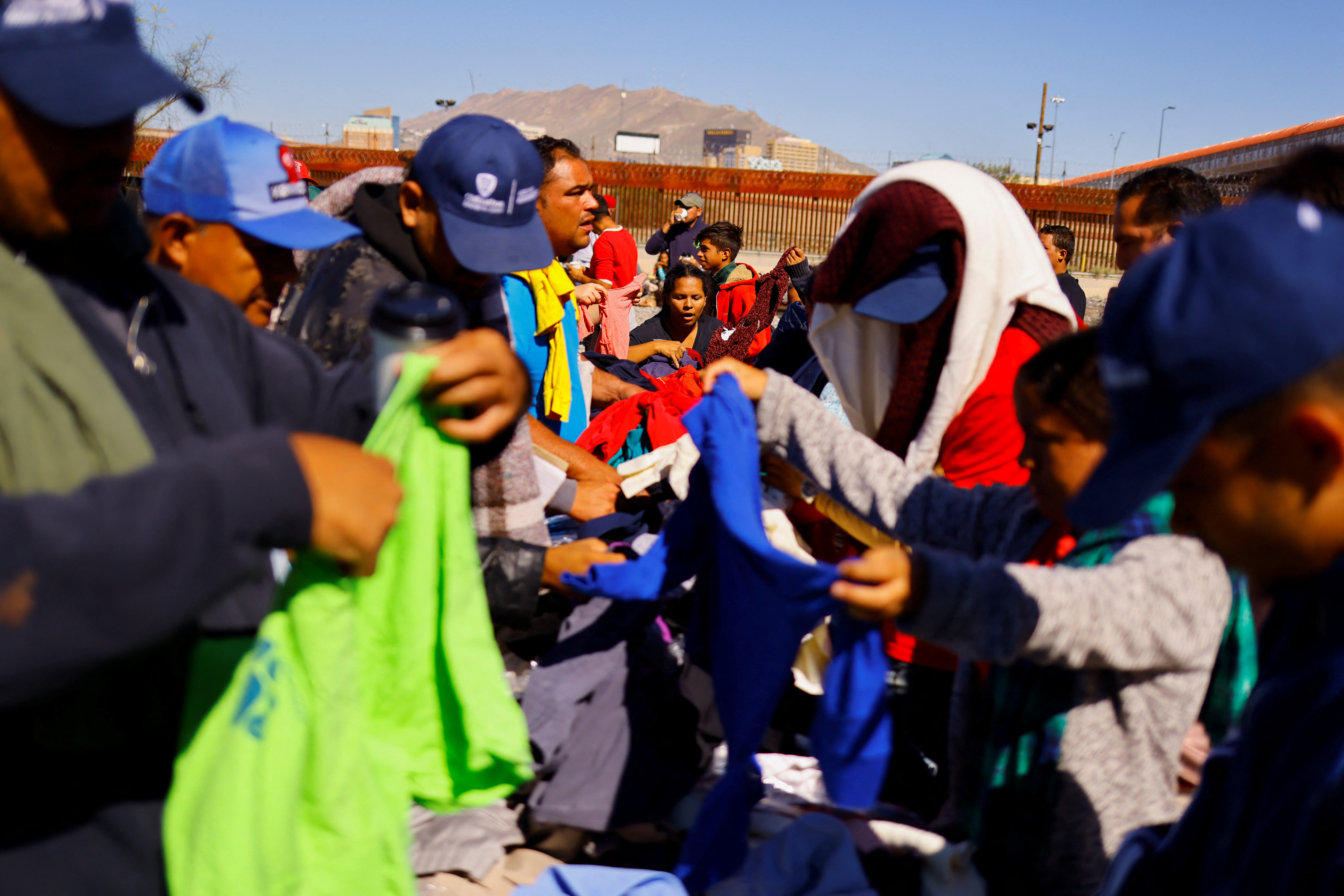 Venezuelan migrants are in Ciudad Juarez after the new immigration policies of the United States