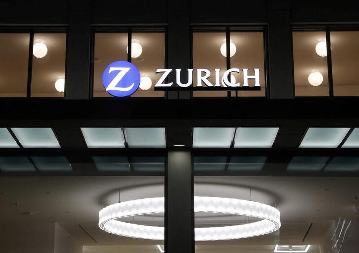 The logo of Zurich Insurance is seen in Zurich