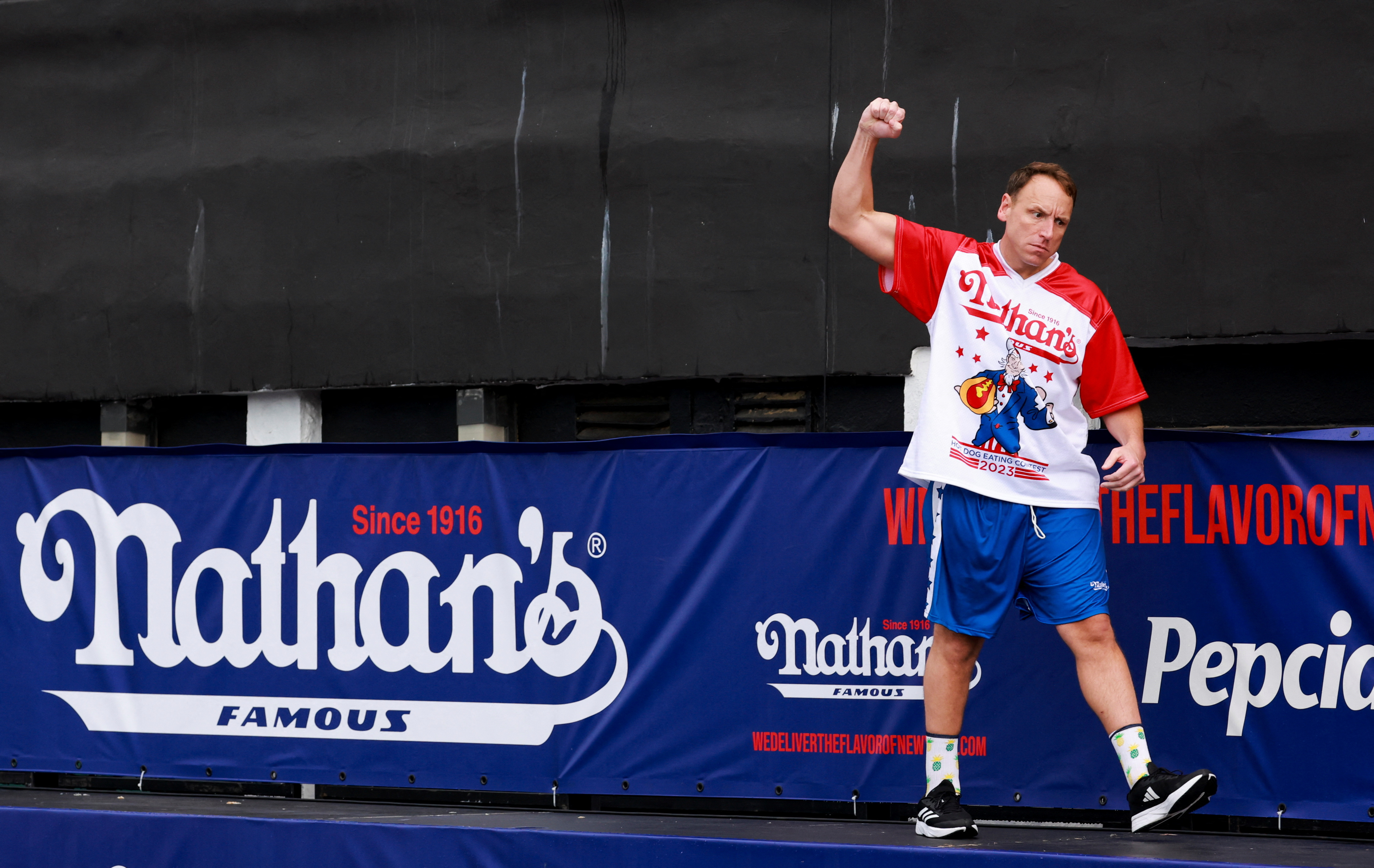 Joey Chestnut Eats 62 Hot Dogs to Claim 16th Title in Nathan's