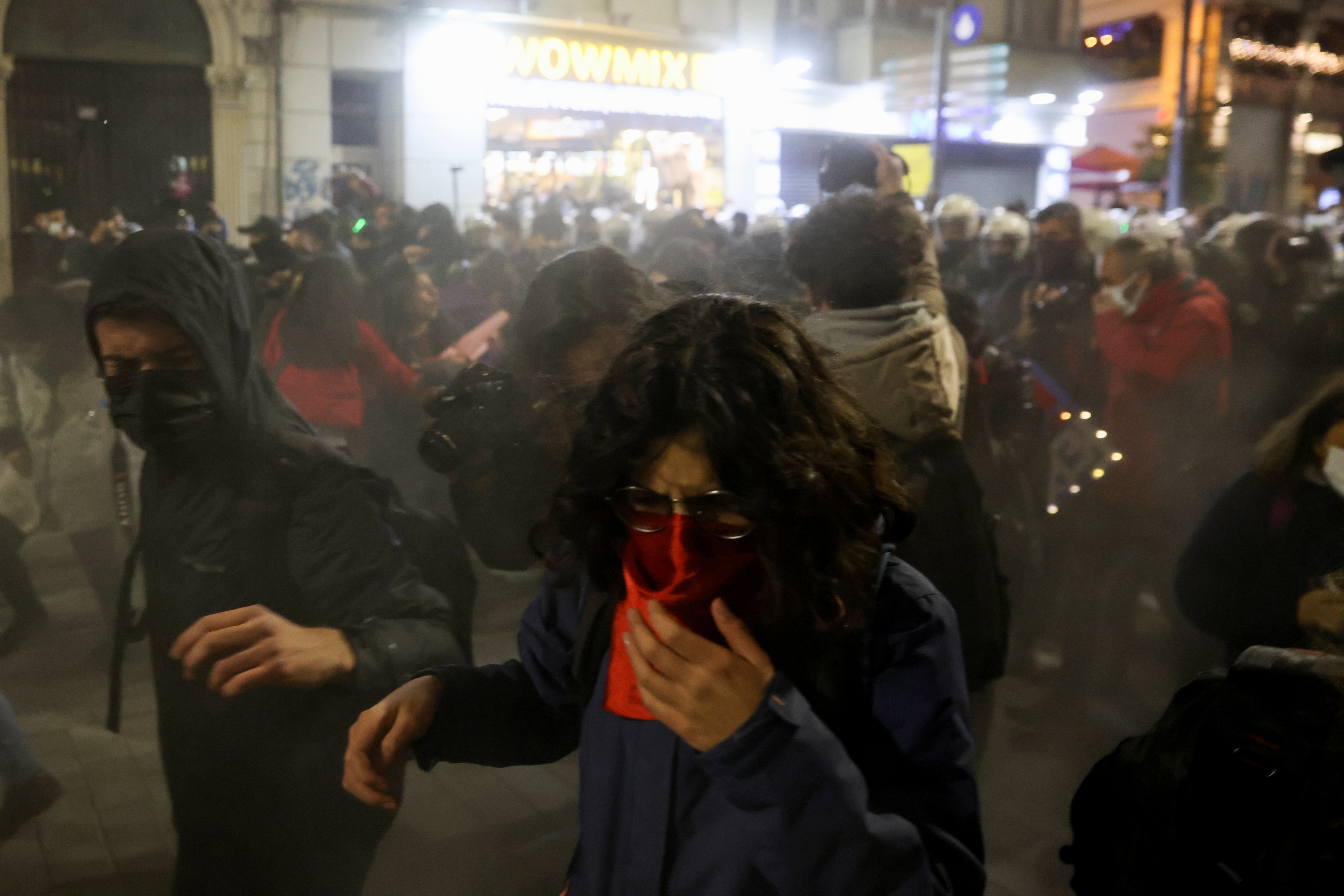 Protest against gender-based violence, in Istanbul