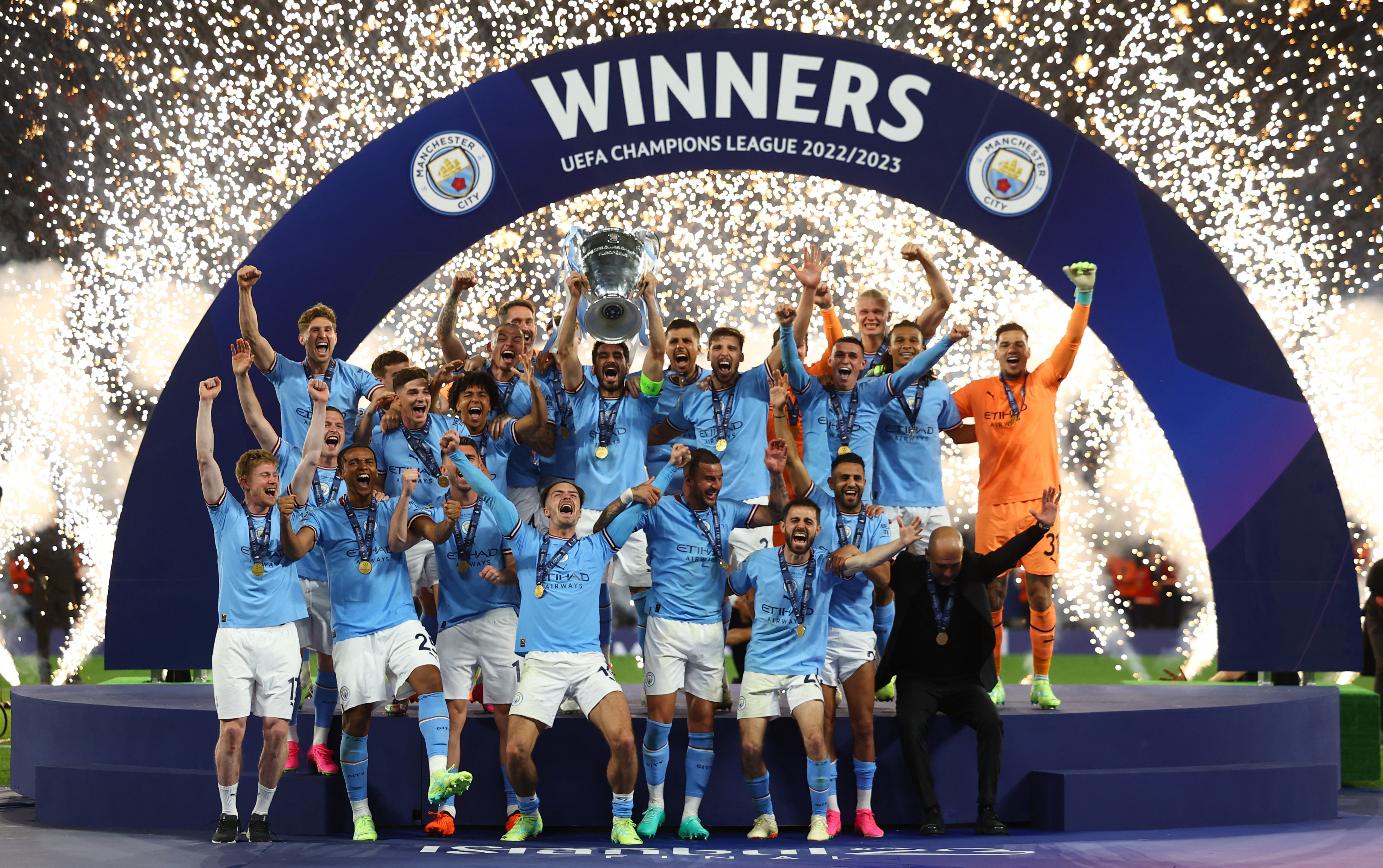 UEFA Champions League final 2023: Jubilant Man City hang tough to beat  Inter Inter Milan 1-0 and complete the treble - The Hindu BusinessLine
