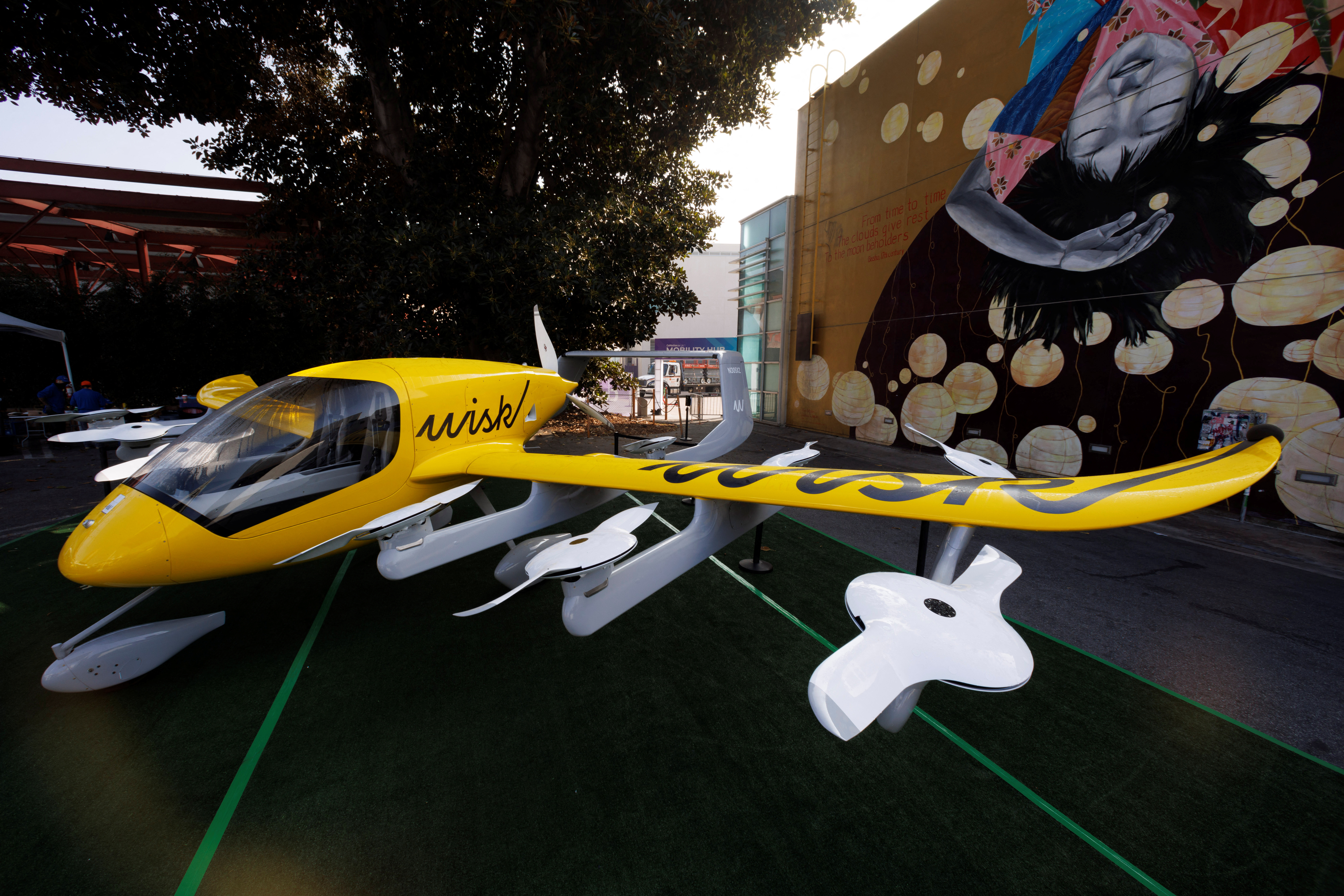 Wisk aircraft shown at CoMotion LA  conference in Los Angeles