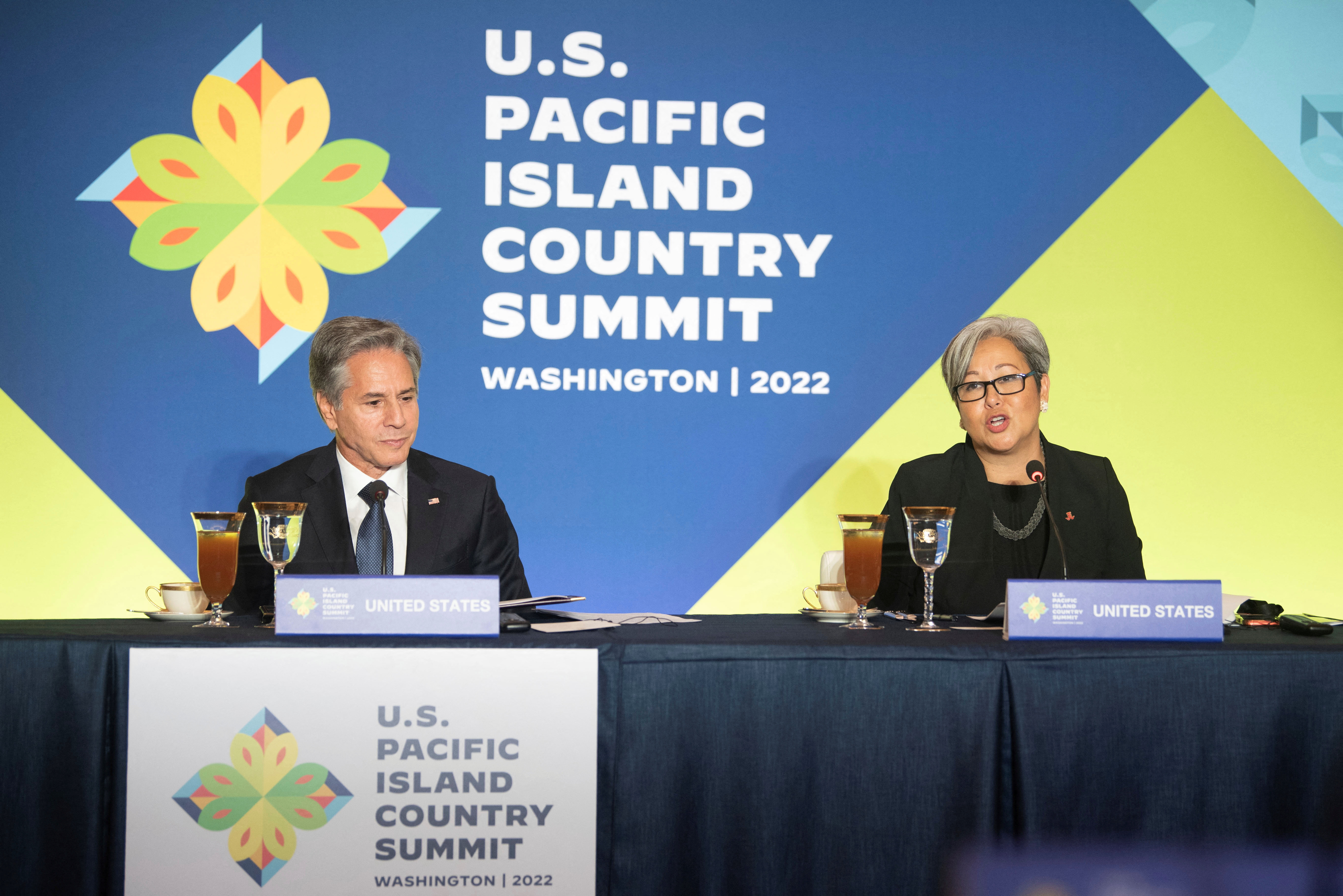 U.S. Secretary of State Antony Blinken attends the U.S.-Pacific Island Country Summit at the State Department in Washington