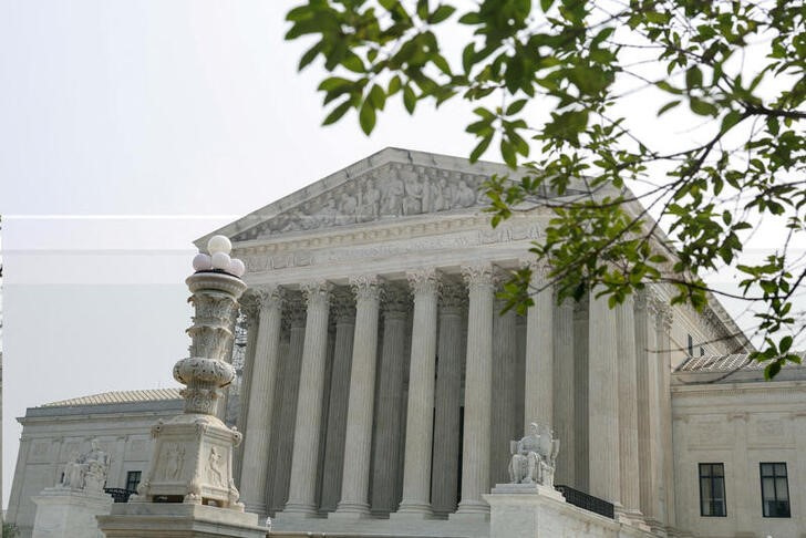 The U.S. Supreme Court Building is seen in Washington