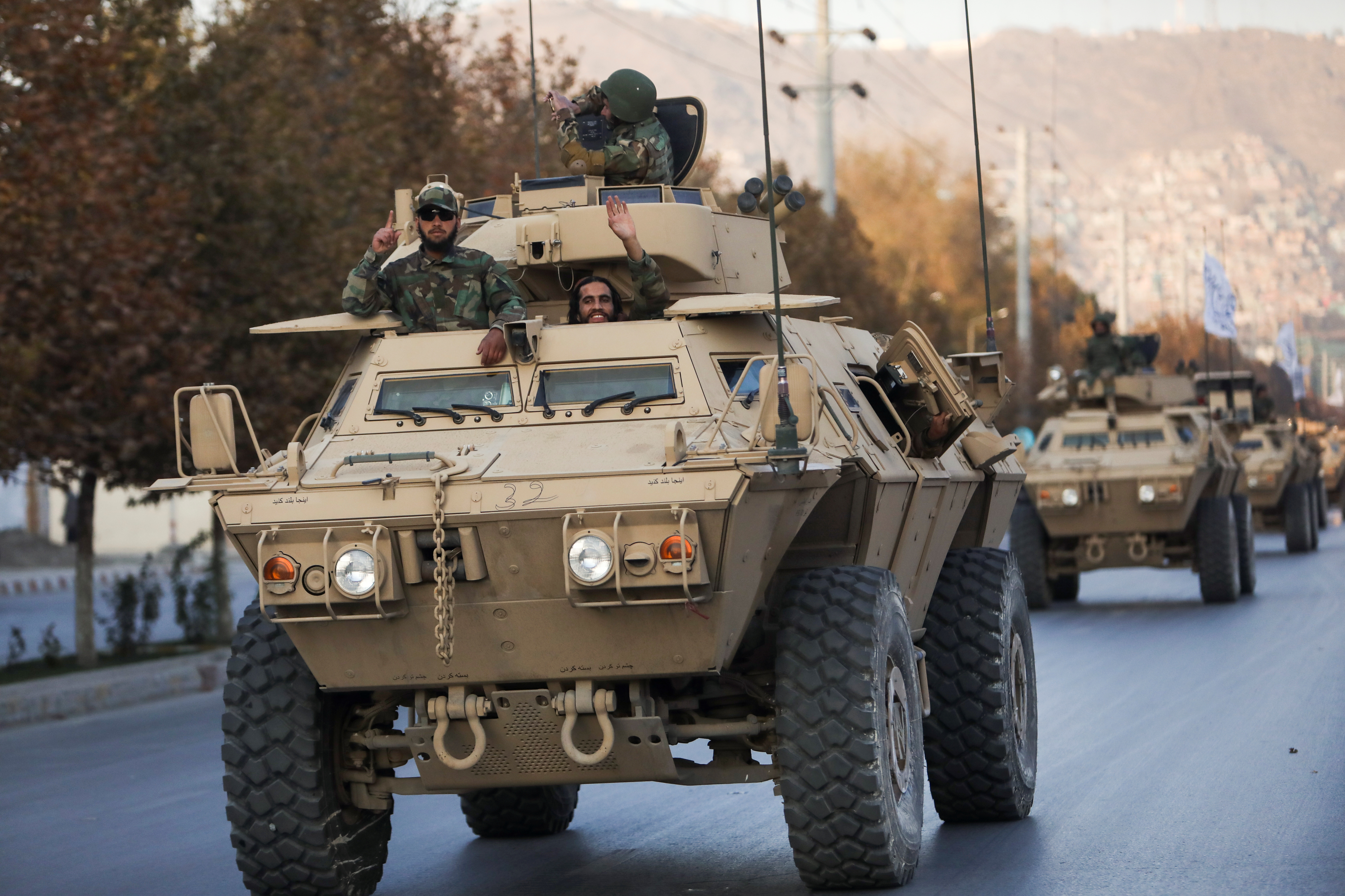 A general view of Taliban military parade in Kabul, Afghanistan November 14, 2021. REUTERS/Ali Khara