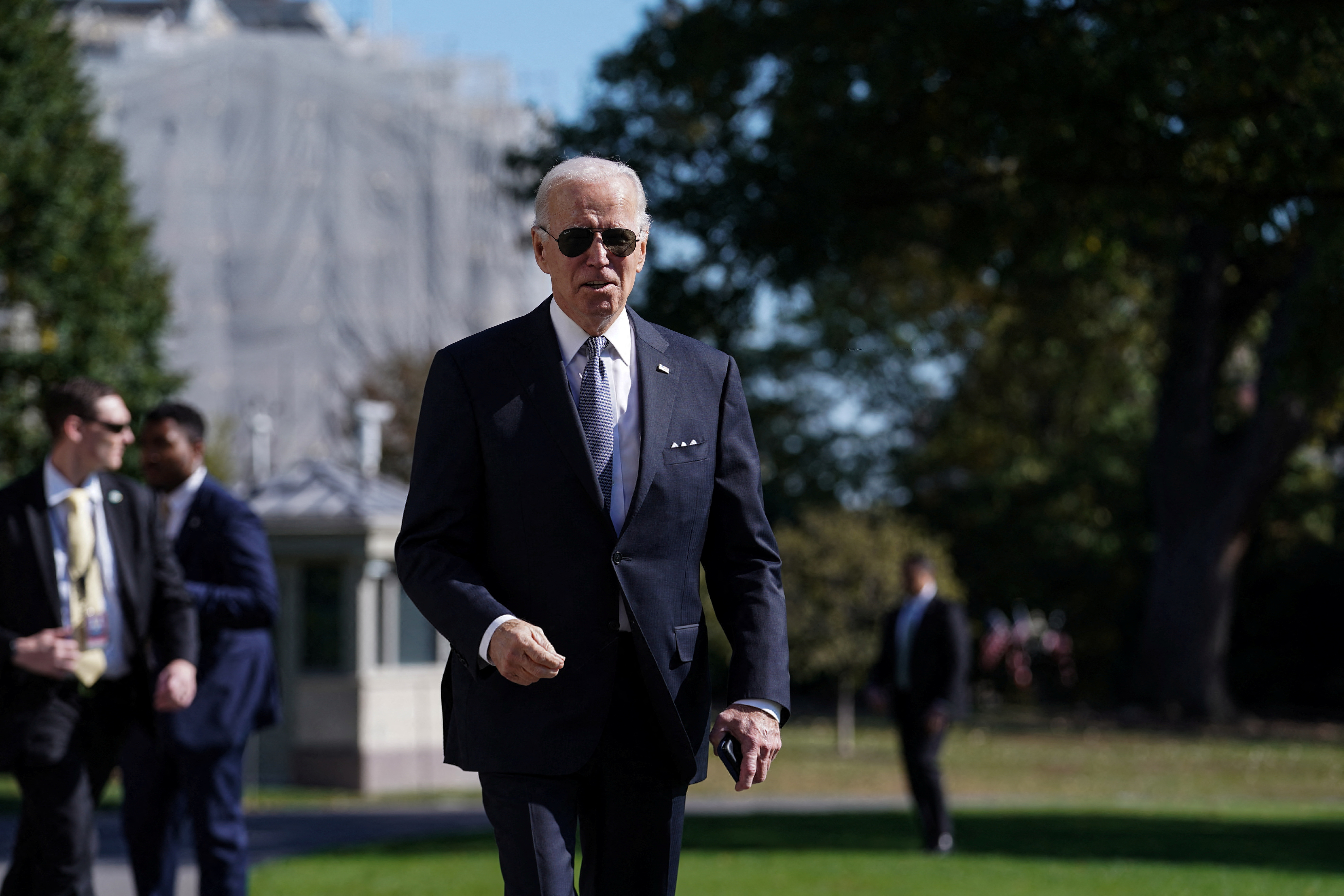 U.S. President Biden departs from White House for trip to Delaware