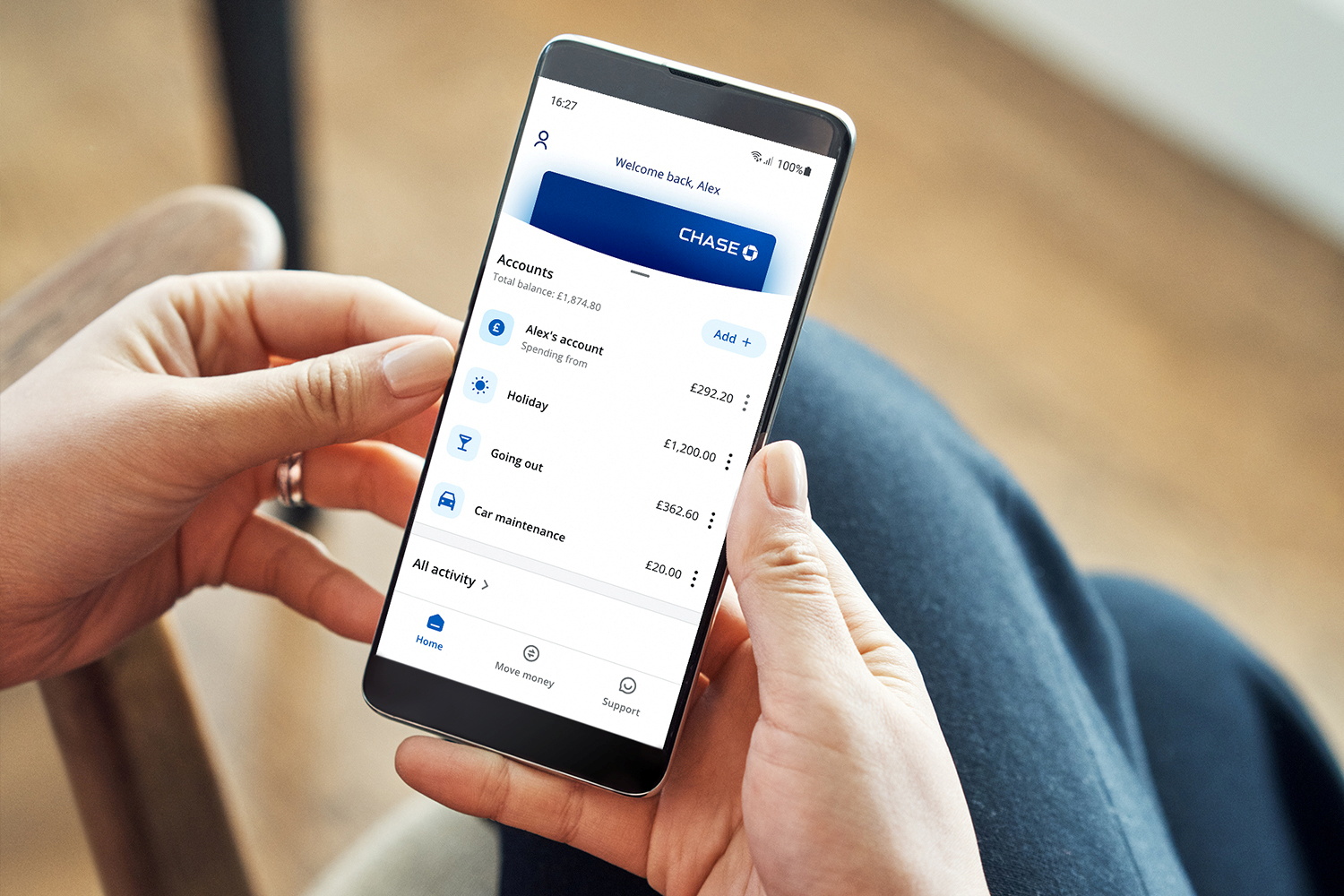 Chase's digital banking app