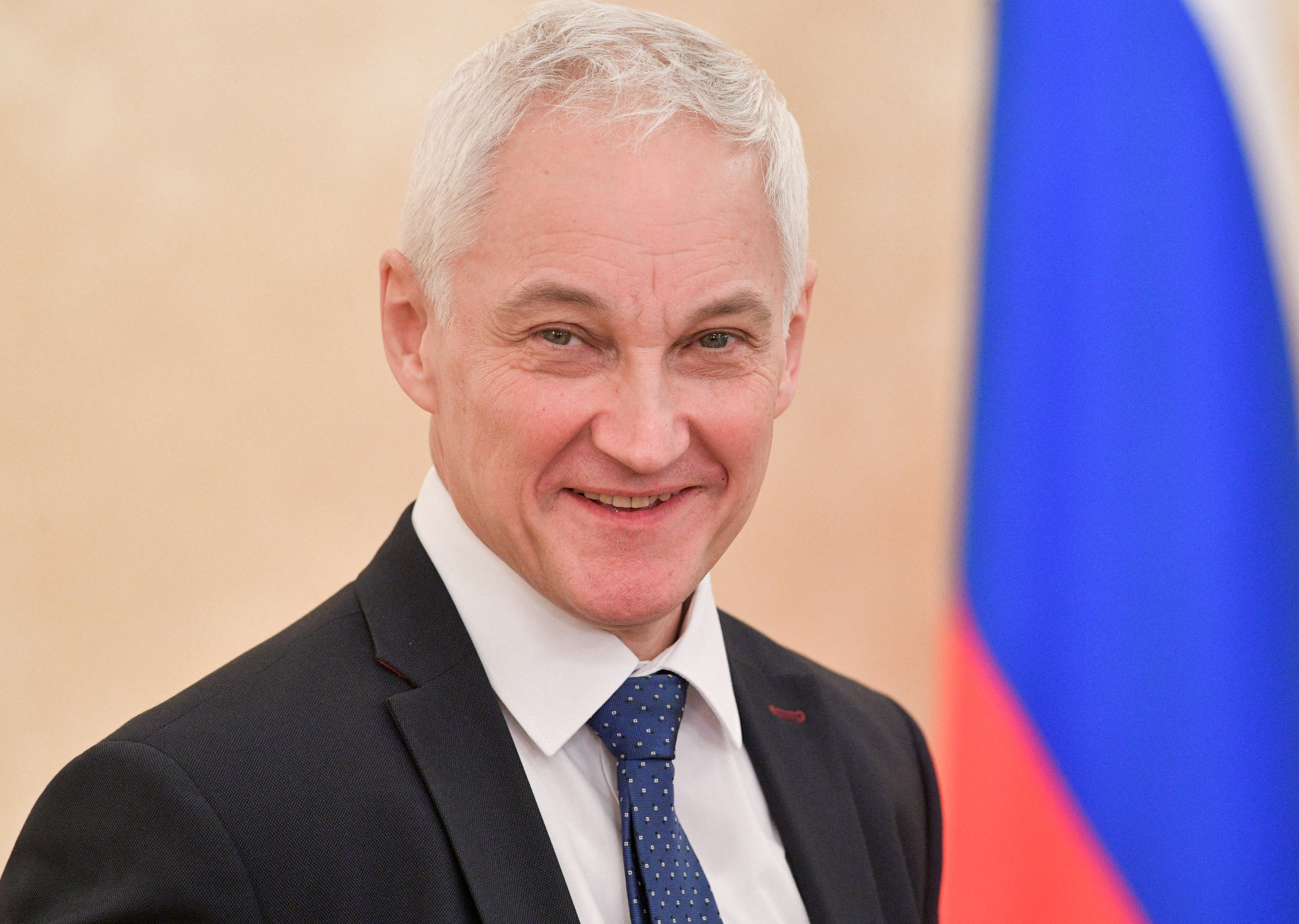 Andrei Belousov attends a government meeting in Moscow