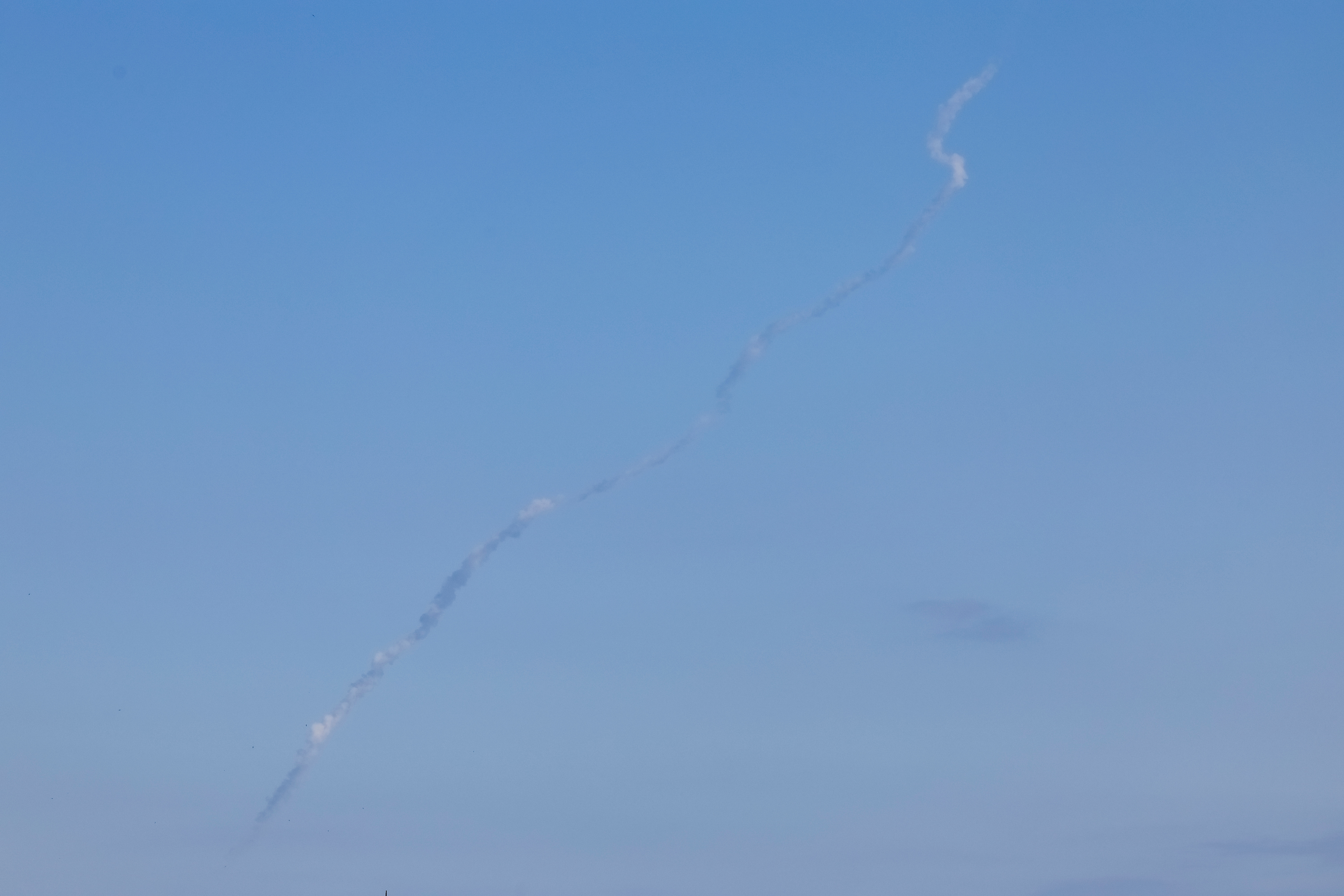 Russian missile strike in Kyiv