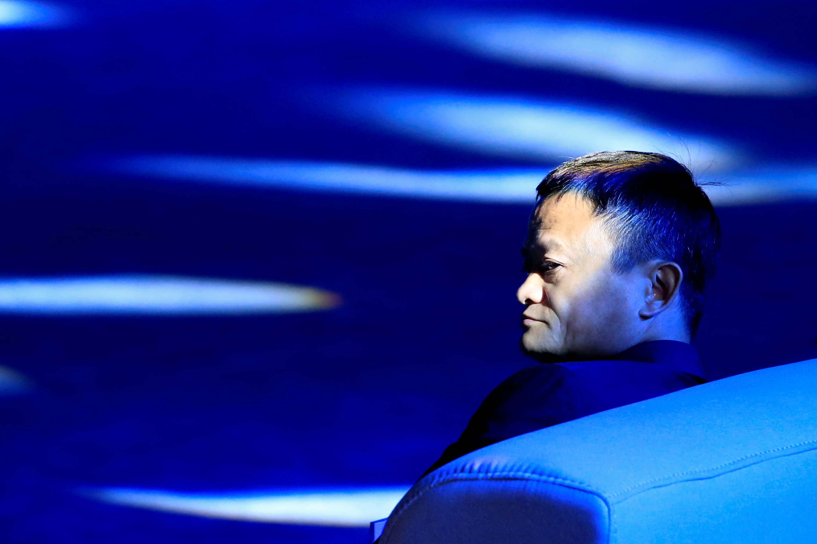 Alibaba Group's Jack Ma attends the WAIC in Shanghai