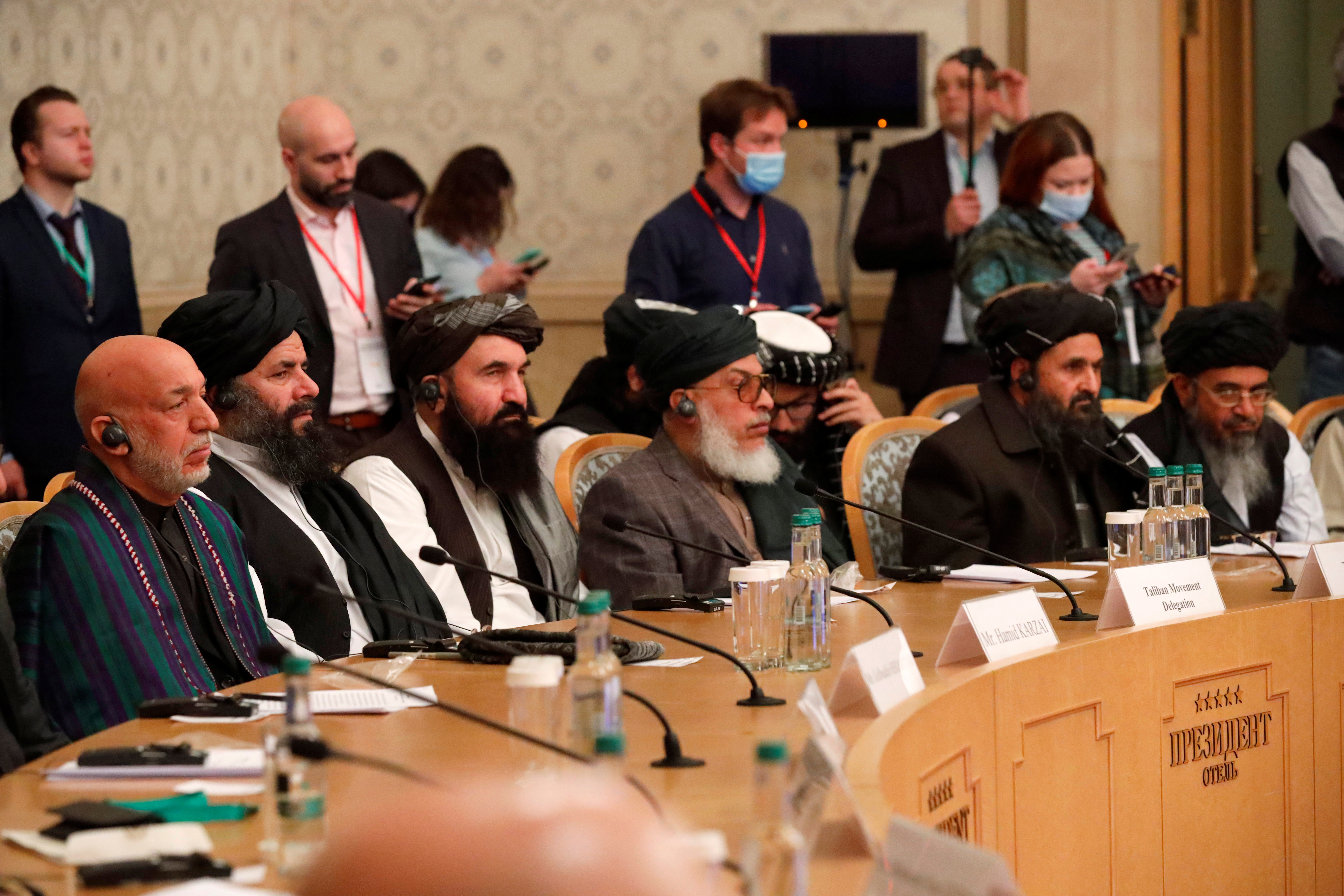 Afghan Gov T And Taliban Negotiators Meet In Doha To Discuss Peace Reuters