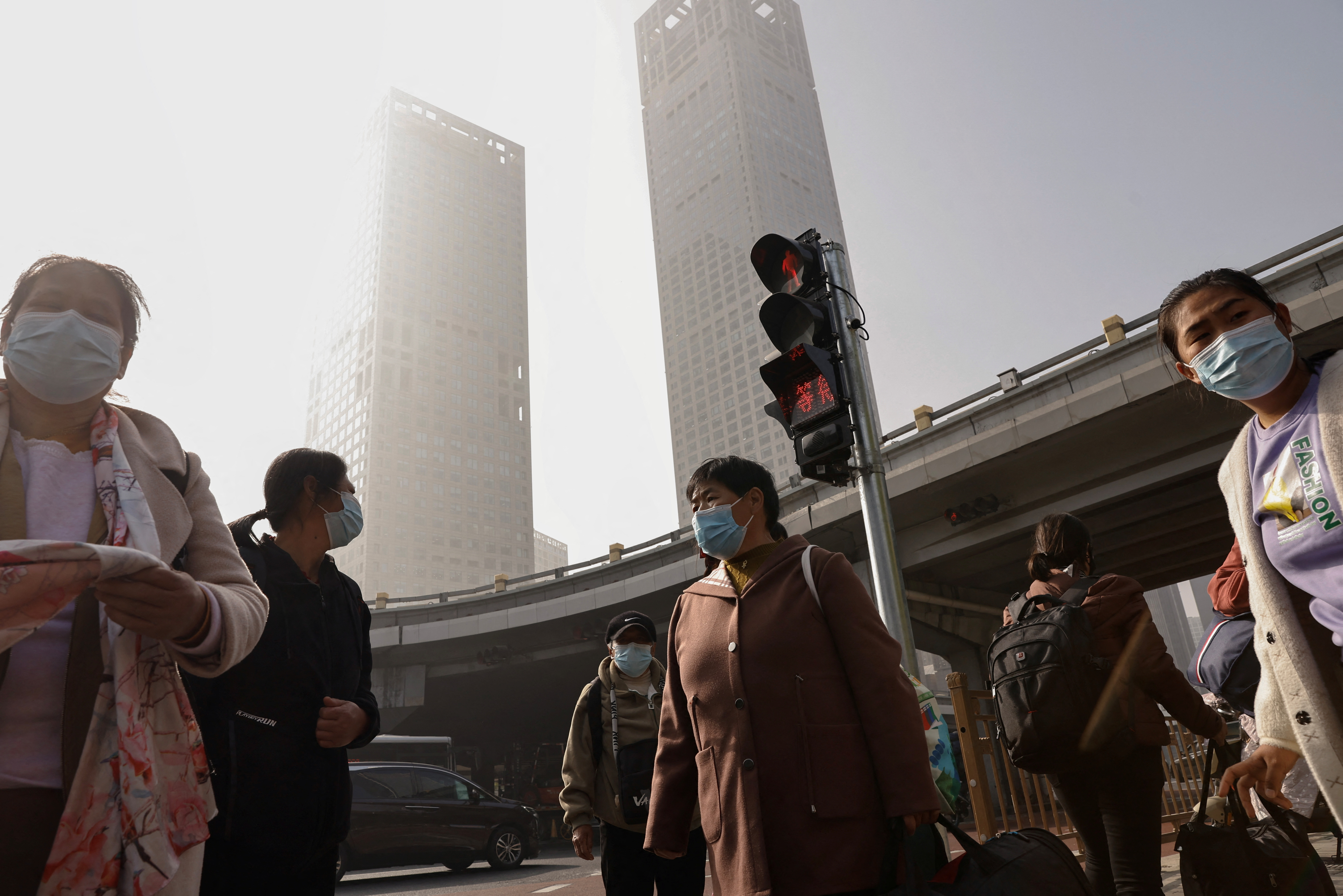 El invierno llega una semana tarde a Beijing mientras el norte de China disfruta de un clima cálido