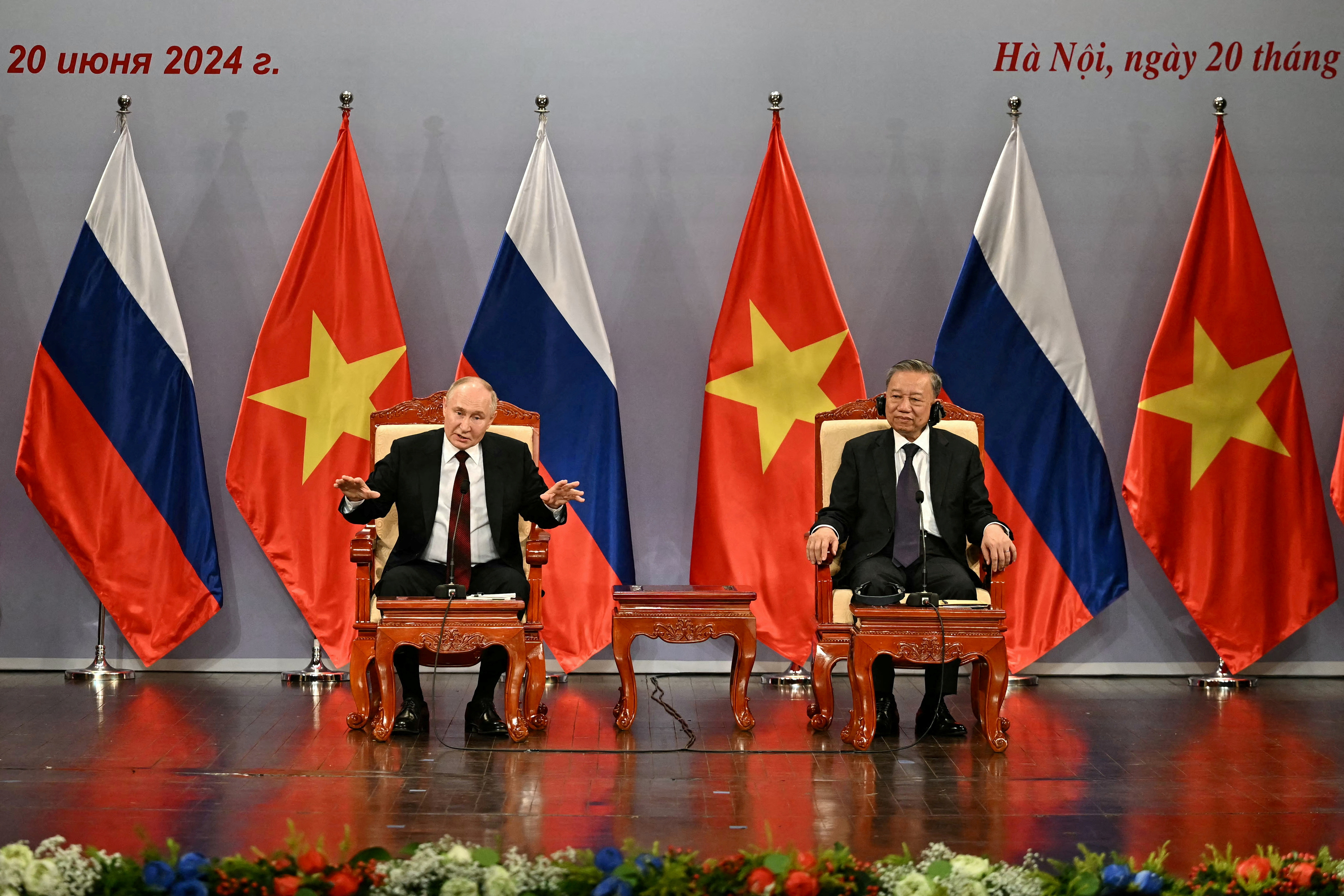 Russia's President Putin visits Vietnam