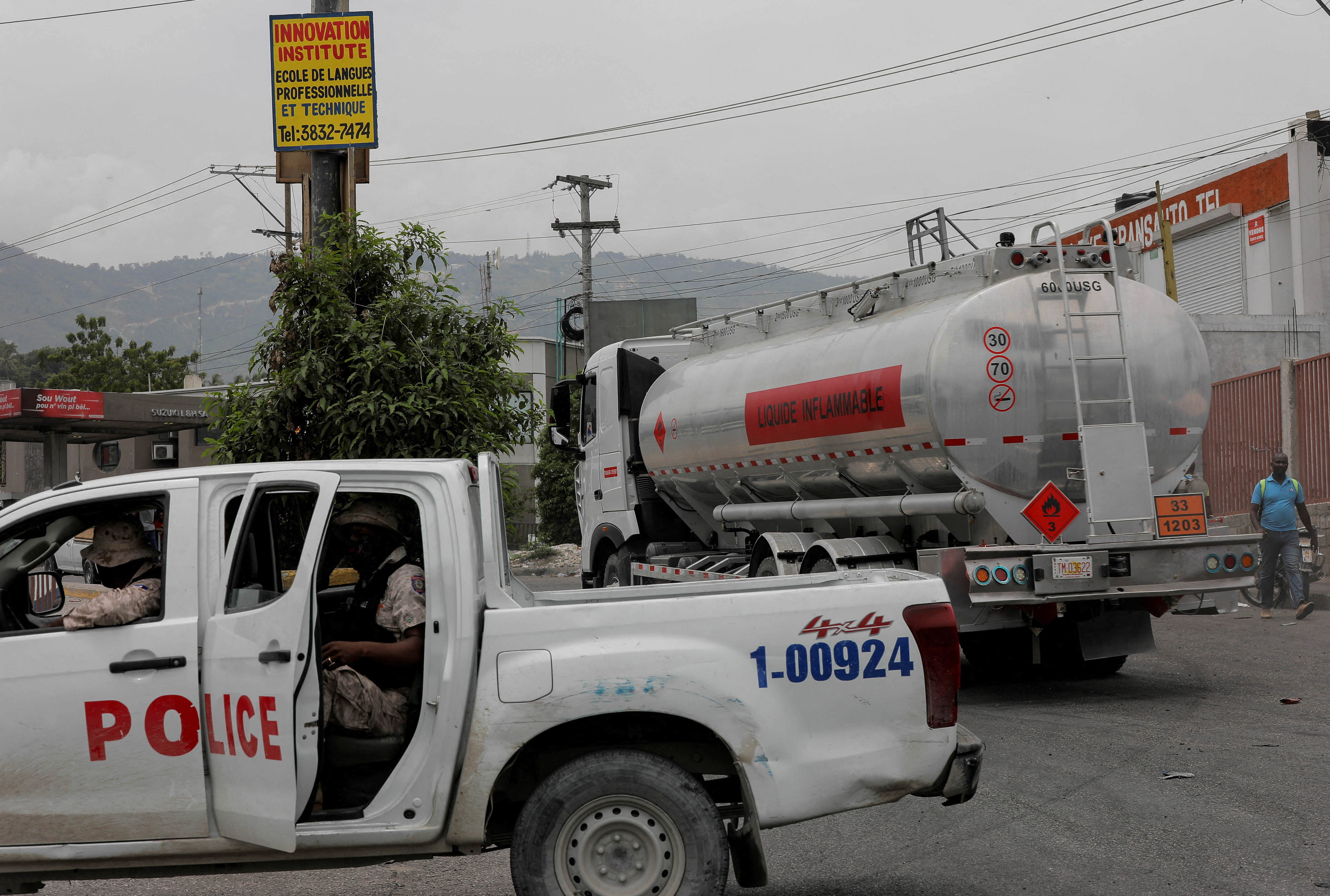 Haiti protests over fuel shortages go on even as deliveries resume, in Port-au-Prince