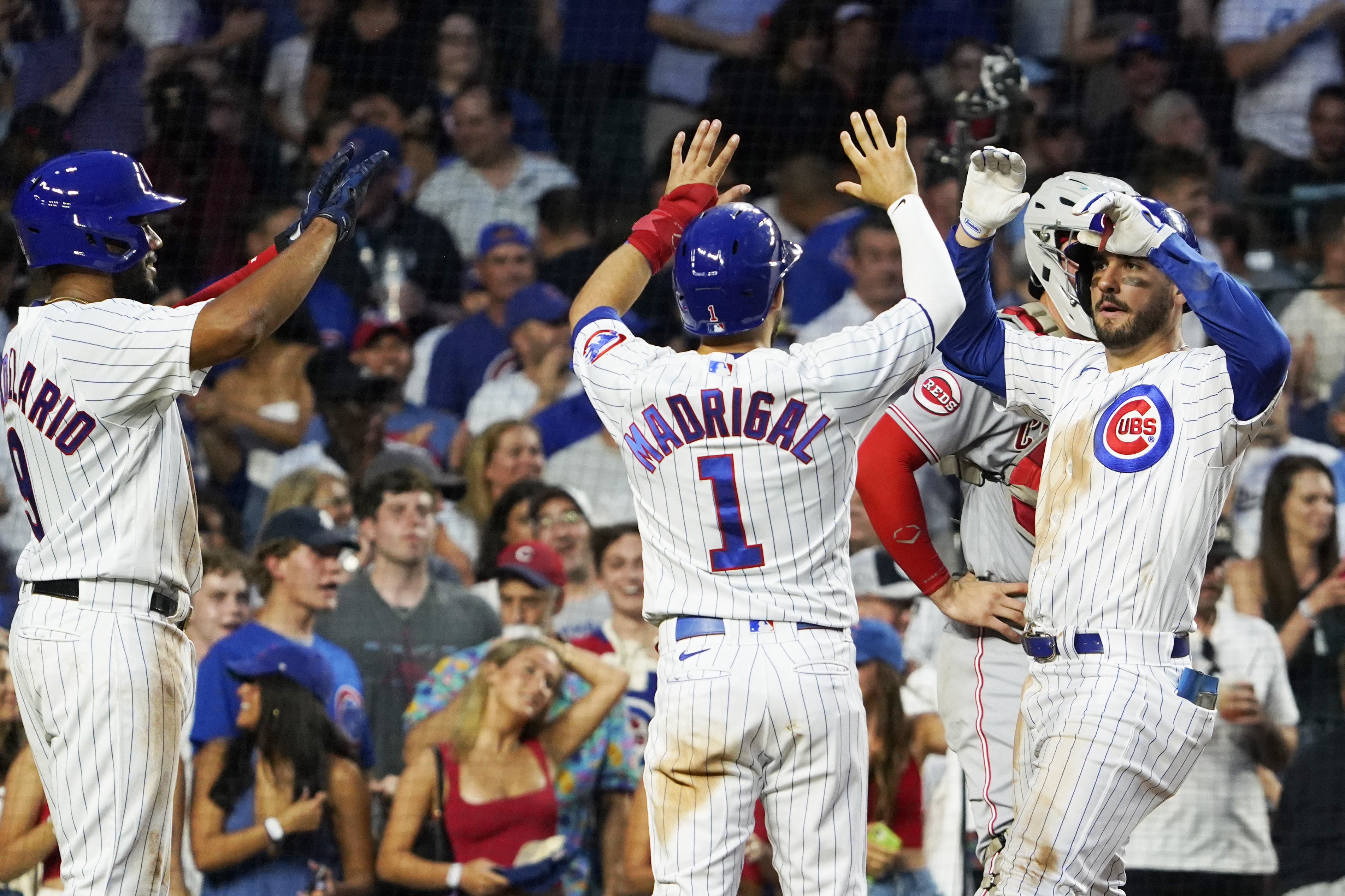 Cubs score 20 runs, bash seven homers in rout of rival Reds