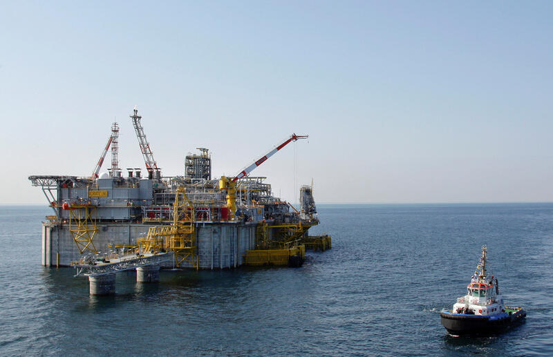 FILE PHOTO: A view of the Adriatic liquefied natural gas terminal in Venice