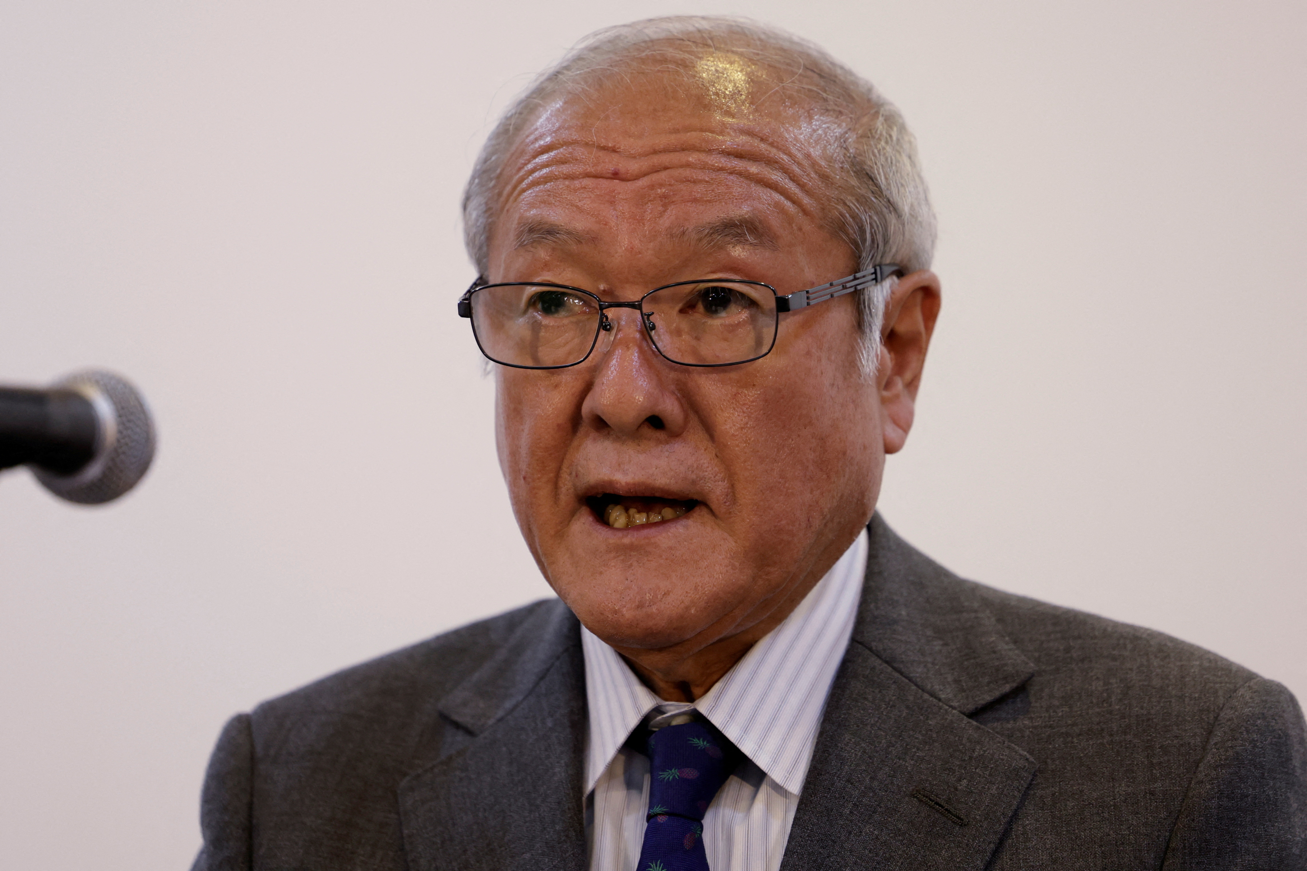 Japanese Finance Minister Shunichi Suzuki