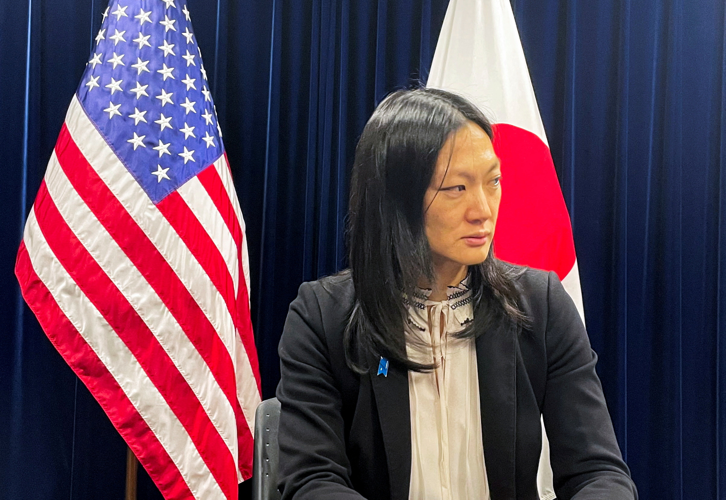 U.S. Special Envoy on North Korean Human Rights Issues Julie Turner in Tokyo