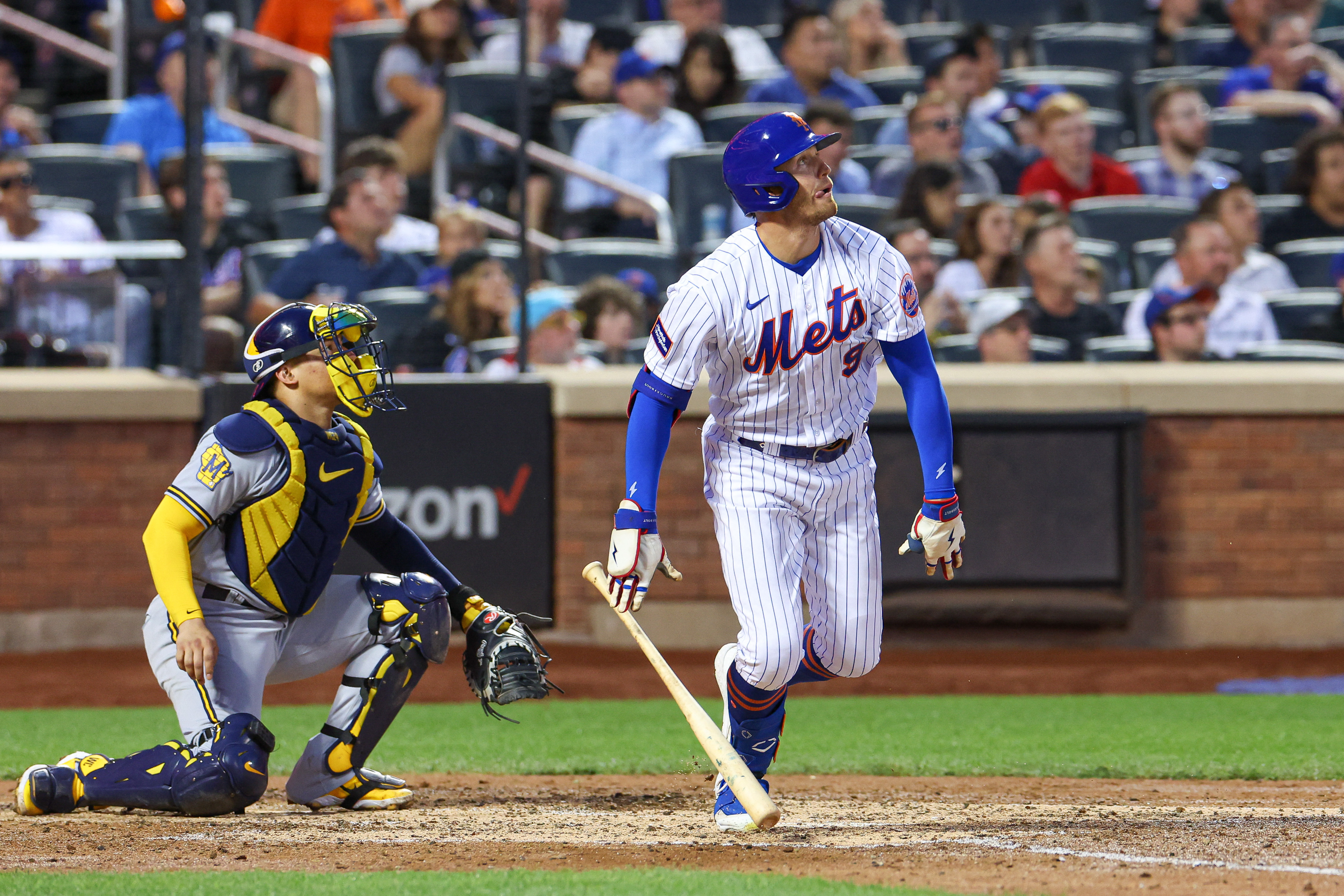 Brandon Nimmo, David Peterson lead struggling Mets past Brewers - CBS New  York