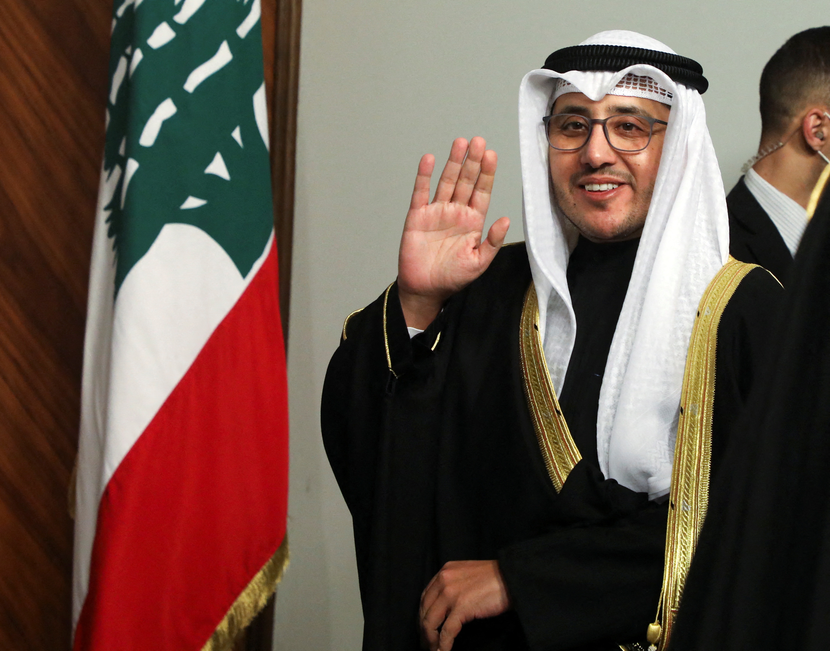 Kuwait's Foreign Minister Sheikh Ahmad Nasser Al-Mohammad Al-Sabah visits Beirut