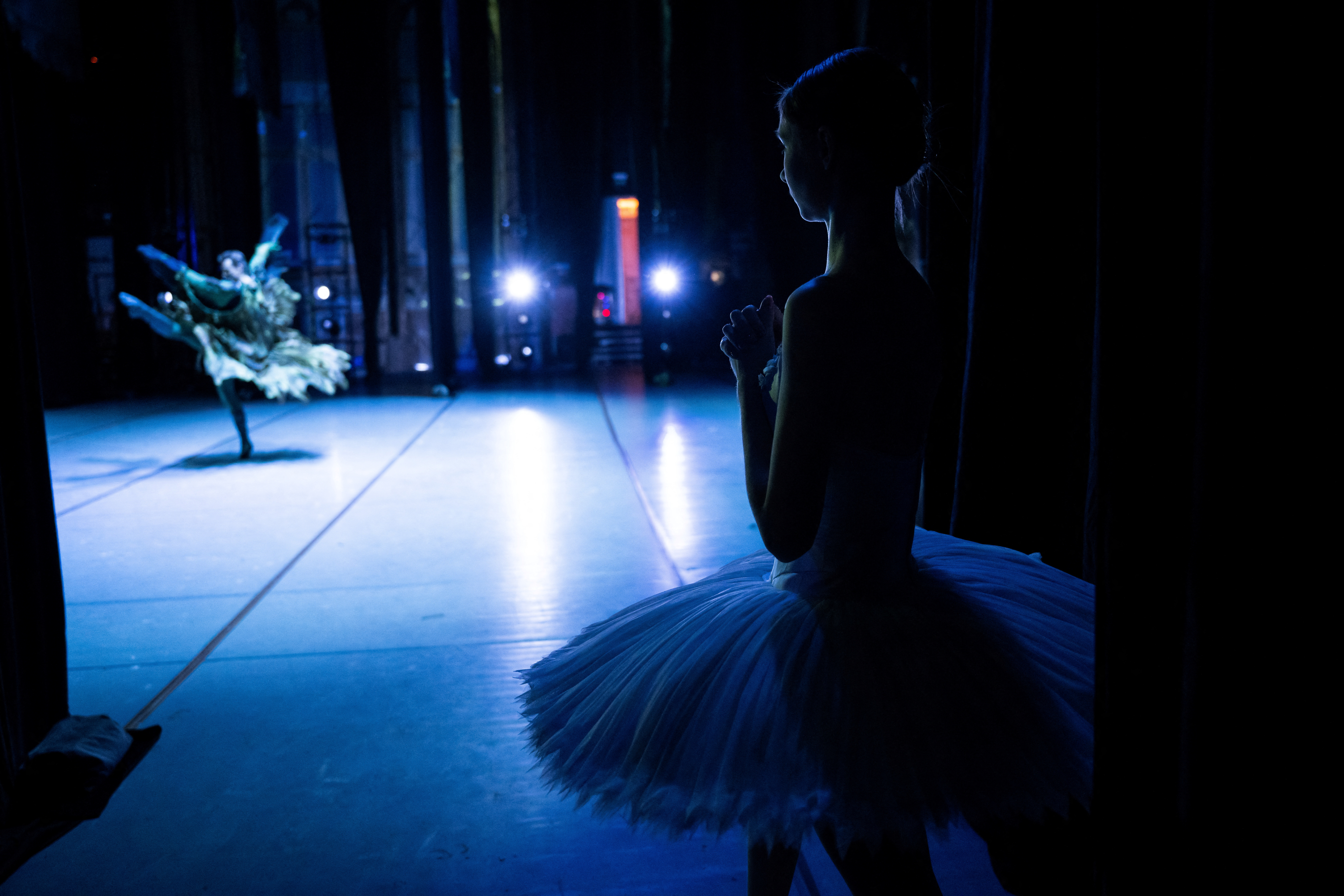 The Wider Image:  Ukrainian ballerina uprooted by war flies high again in Swan Lake