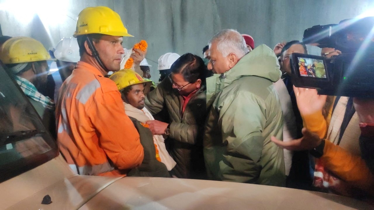 Indian rescuers begin pulling out 41 men trapped in Himalayan tunnel