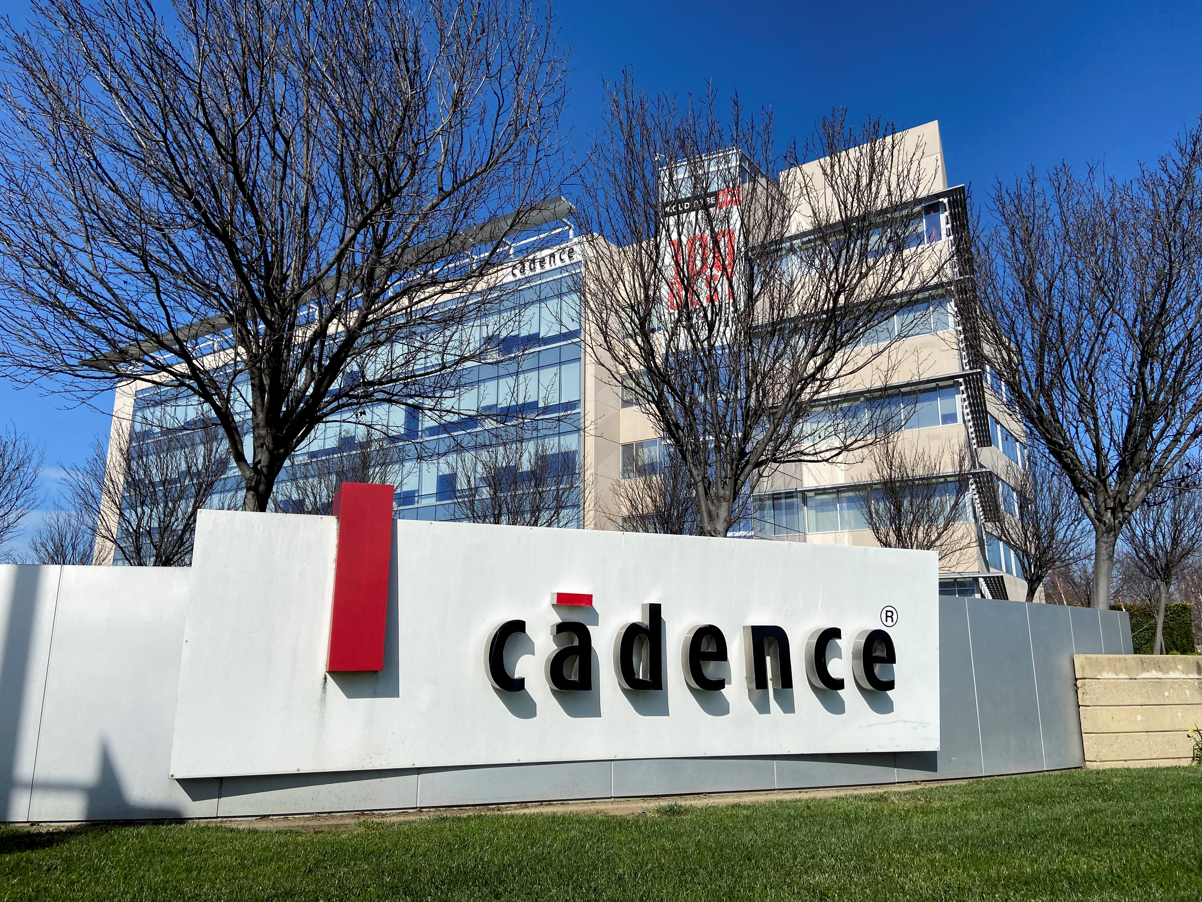 Cadence Design Systems logo is pictured in San Jose