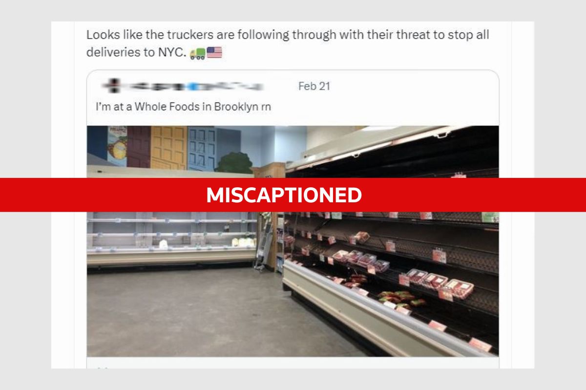 Fact Check: Photo of empty store shelves does not show 2024 NY trucker ...