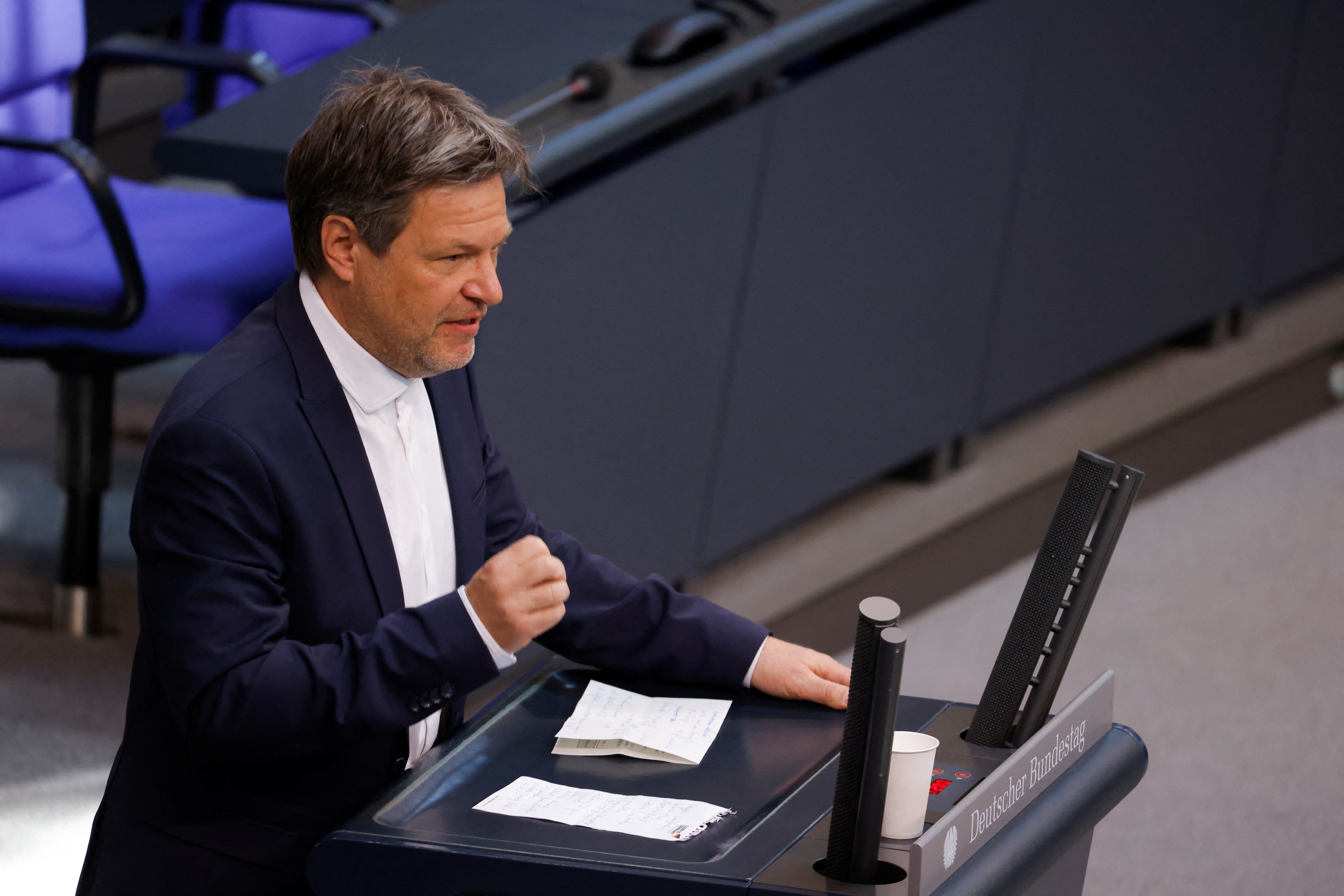 Debate on budget in Germany's Bundestag in Berlin