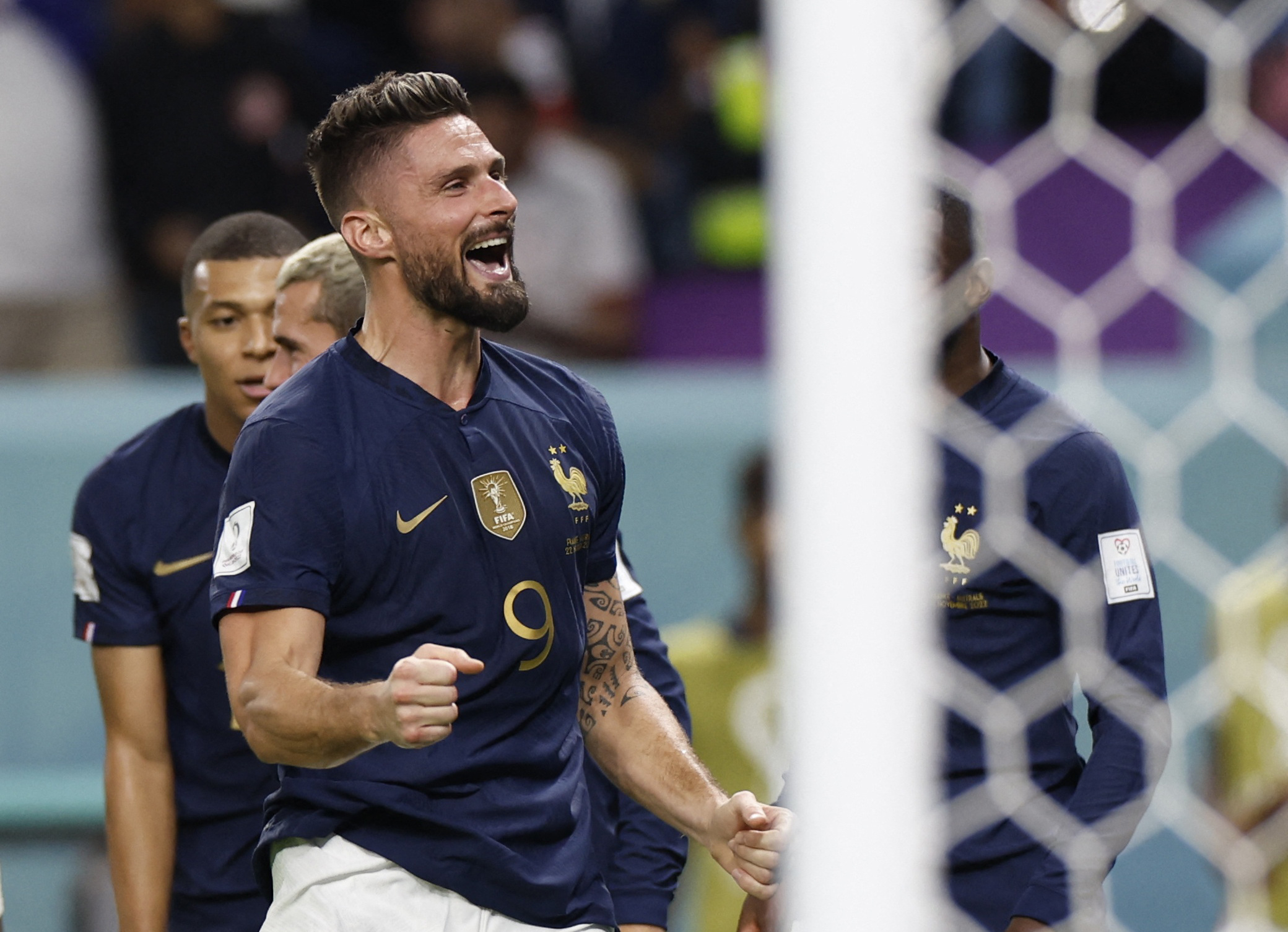 Giroud Scores Twice At World Cup To Equal Henrys French Record Reuters